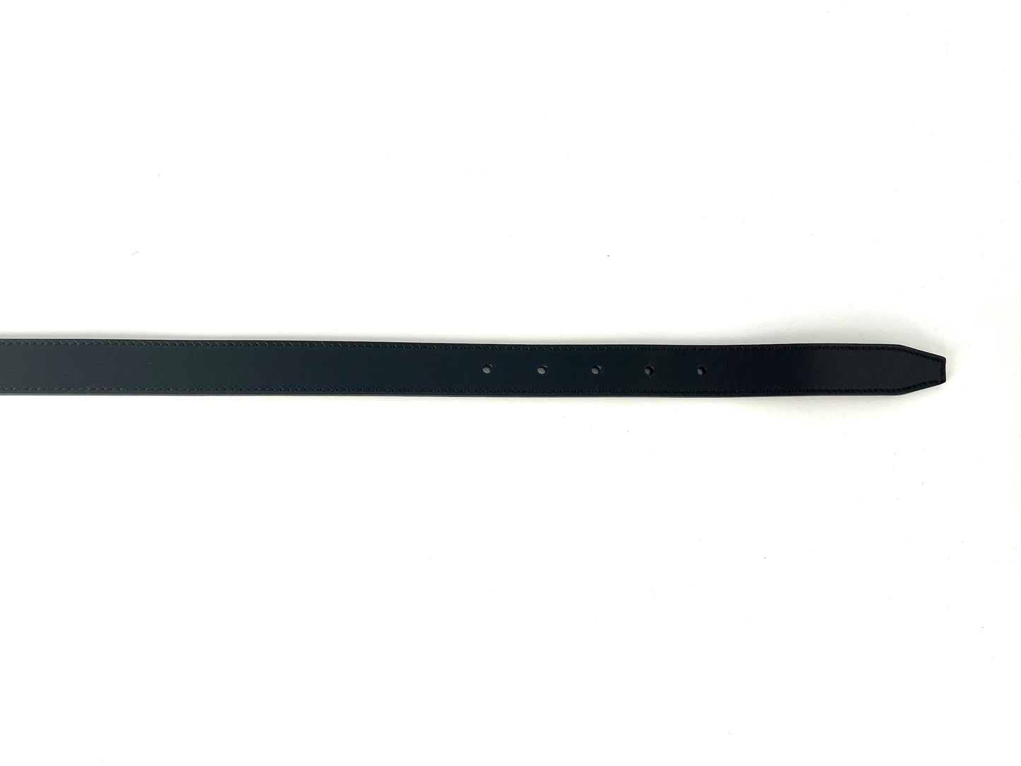 Gucci Hasler Black Horsebit Leather Skinny Belt 90 36