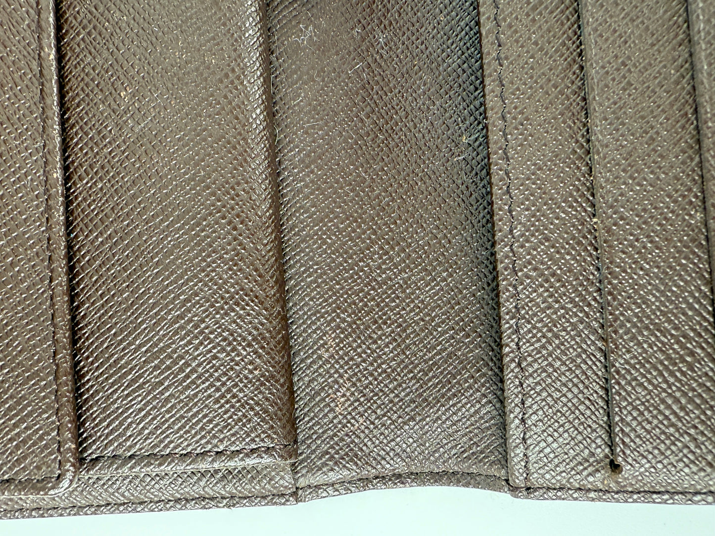 LOUIS VUITTON Damier Ebene Sarah Long Flap Canvas Wallet