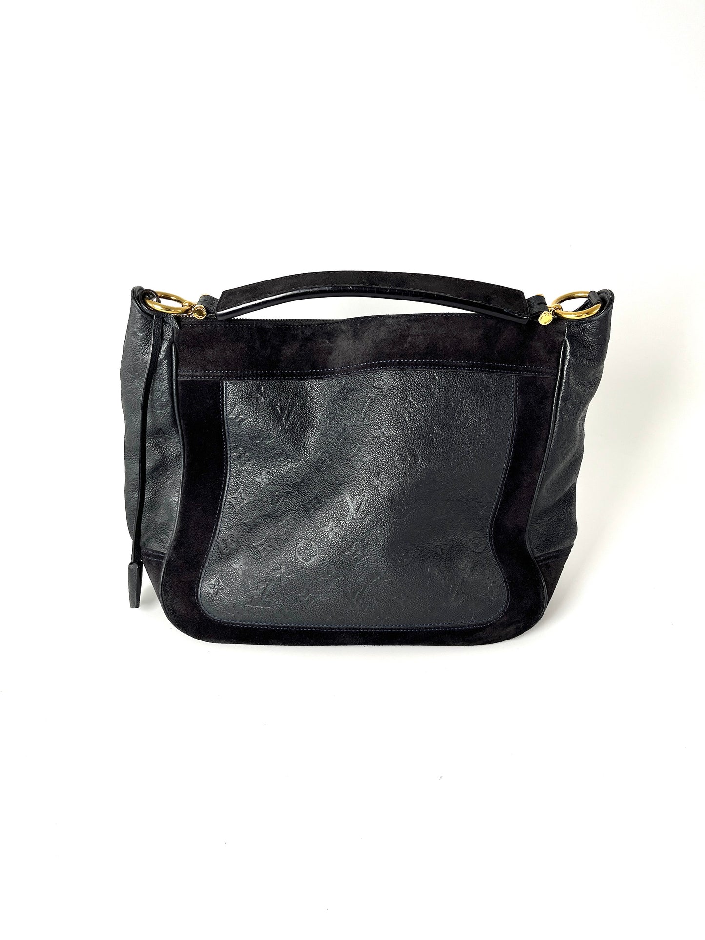 Louis Vuitton Audacieuse Black Empreinte Suede Leather Hobo Bag