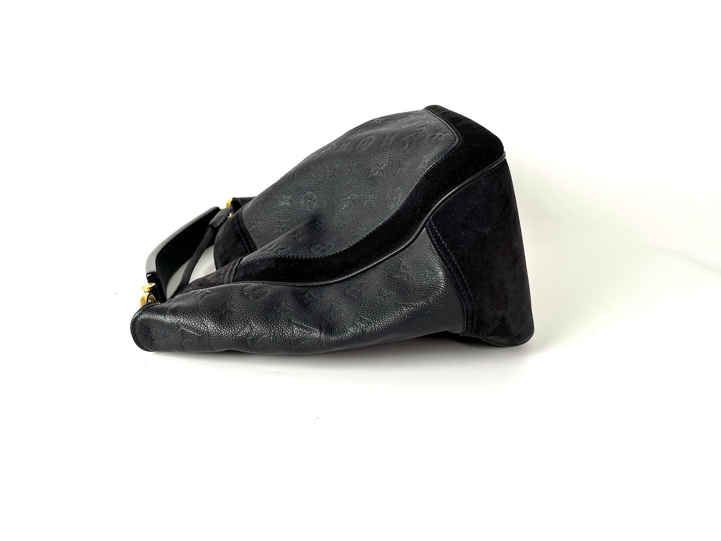 Louis Vuitton Audacieuse Black Empreinte Suede Leather Hobo Bag