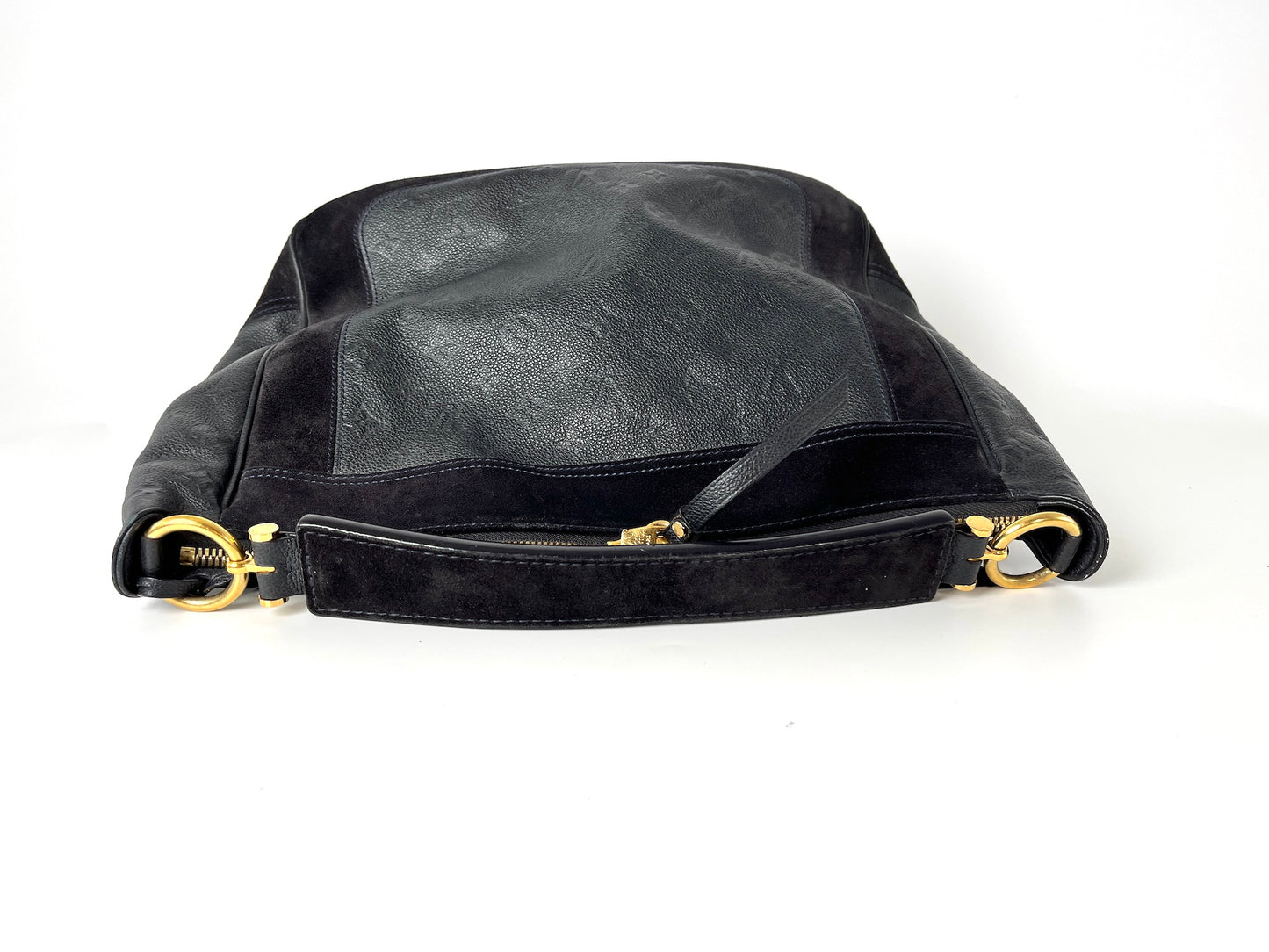 Louis Vuitton Audacieuse Black Empreinte Suede Leather Hobo Bag
