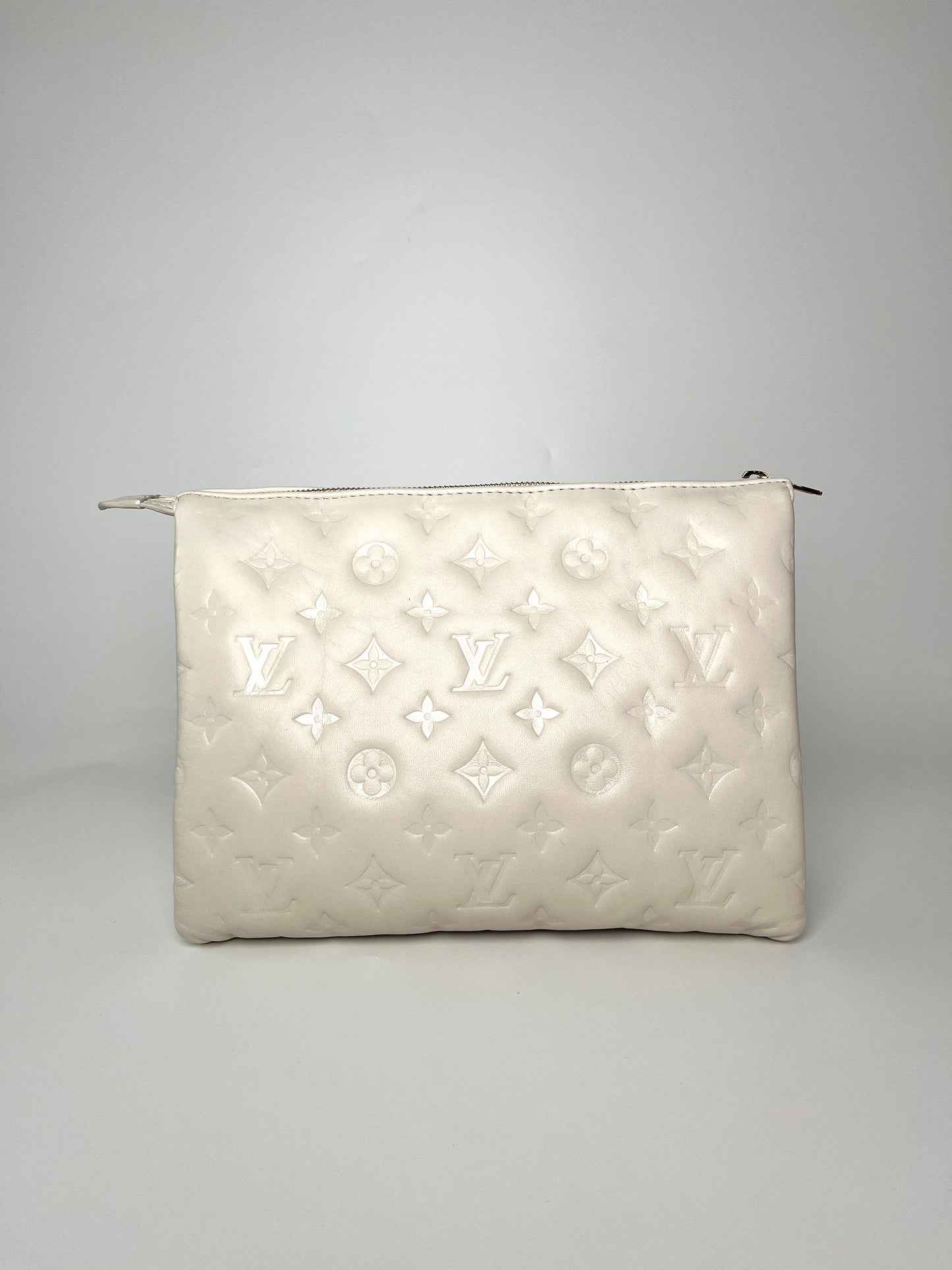 Louis Vuitton Coussin Cream Embossed Leather PM Bag
