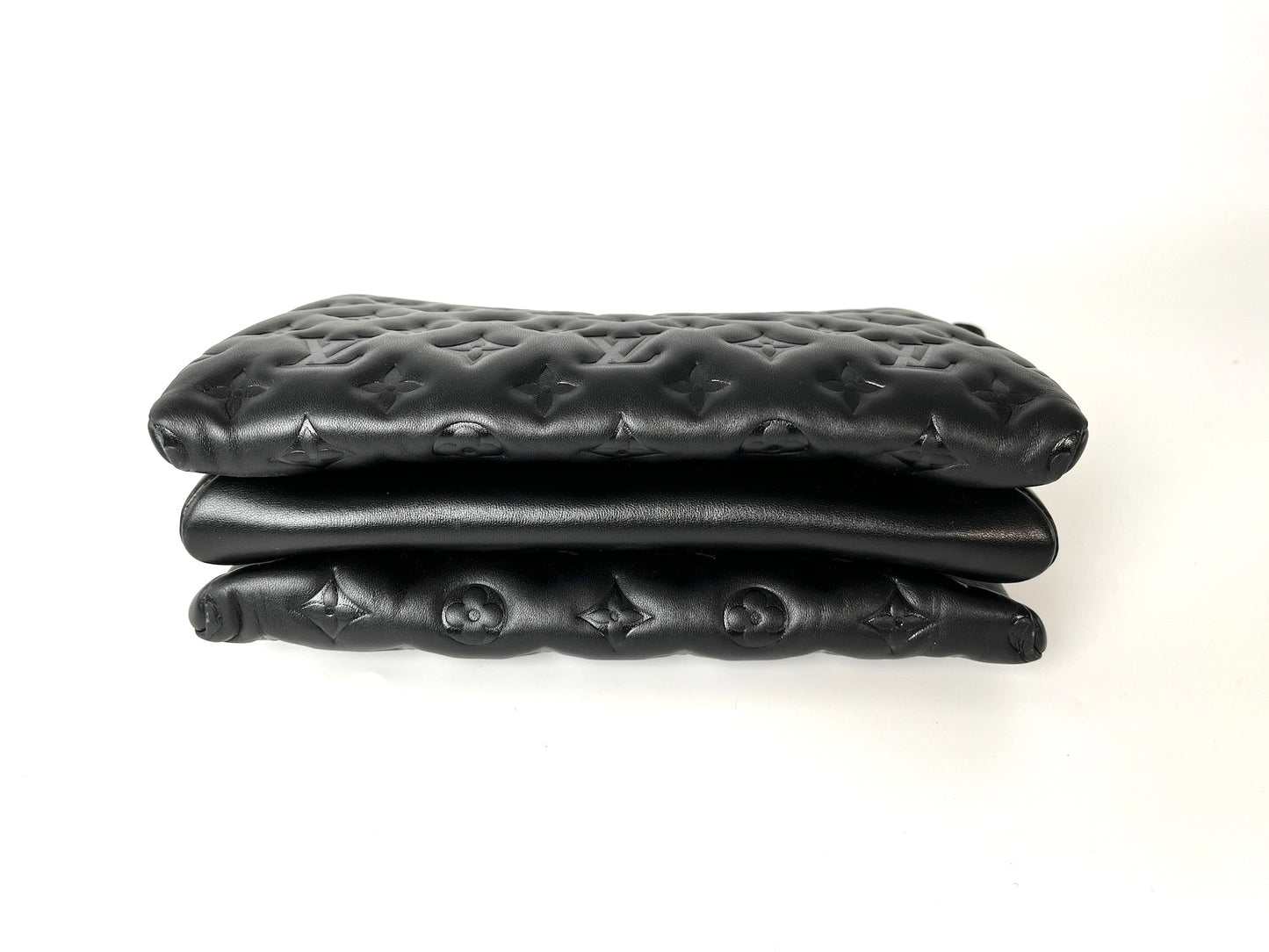 Louis Vuitton Coussin Black Embossed Leather PM Bag