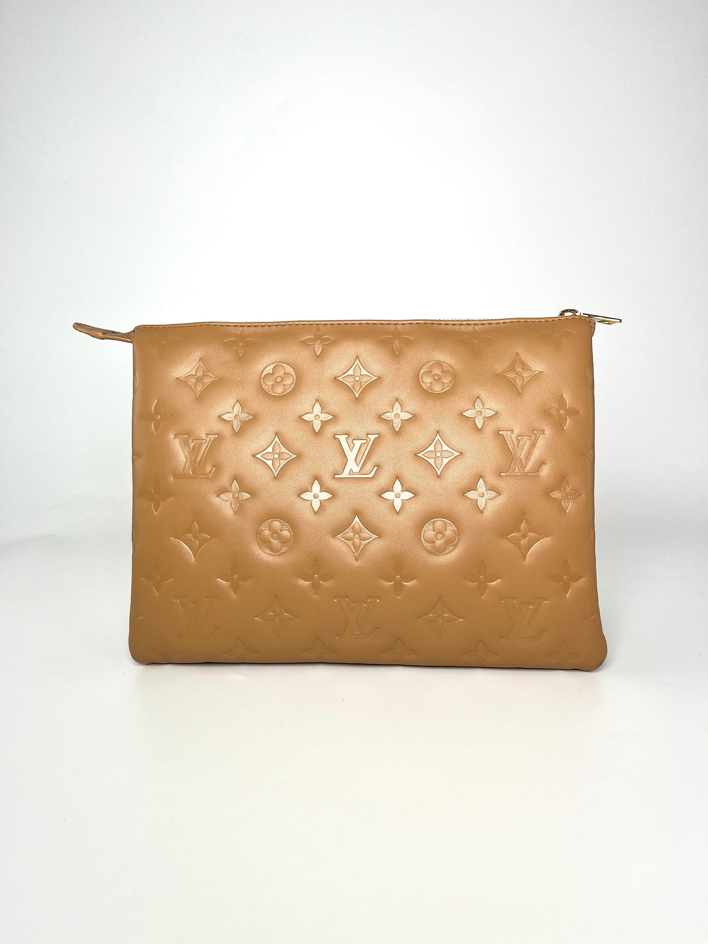 Louis Vuitton Coussin Camel Embossed Leather PM Bag