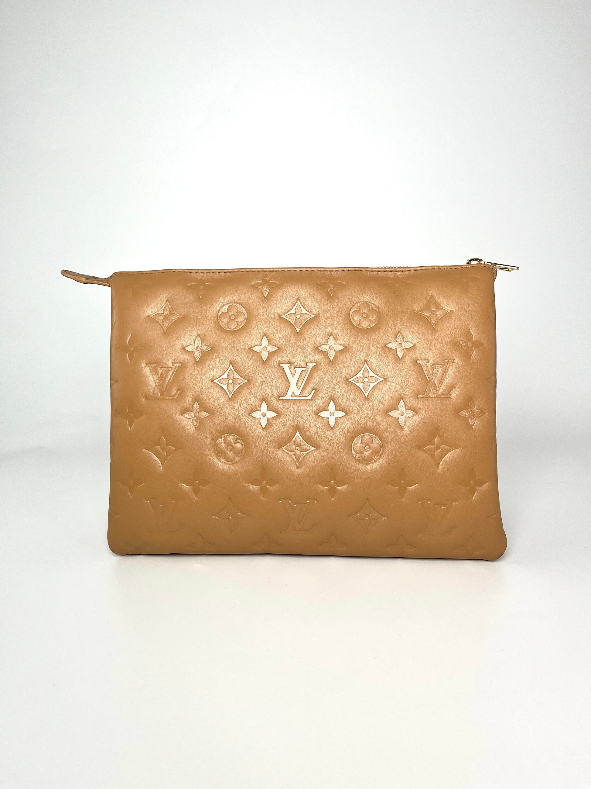 Louis Vuitton Coussin Camel Embossed Leather PM Bag