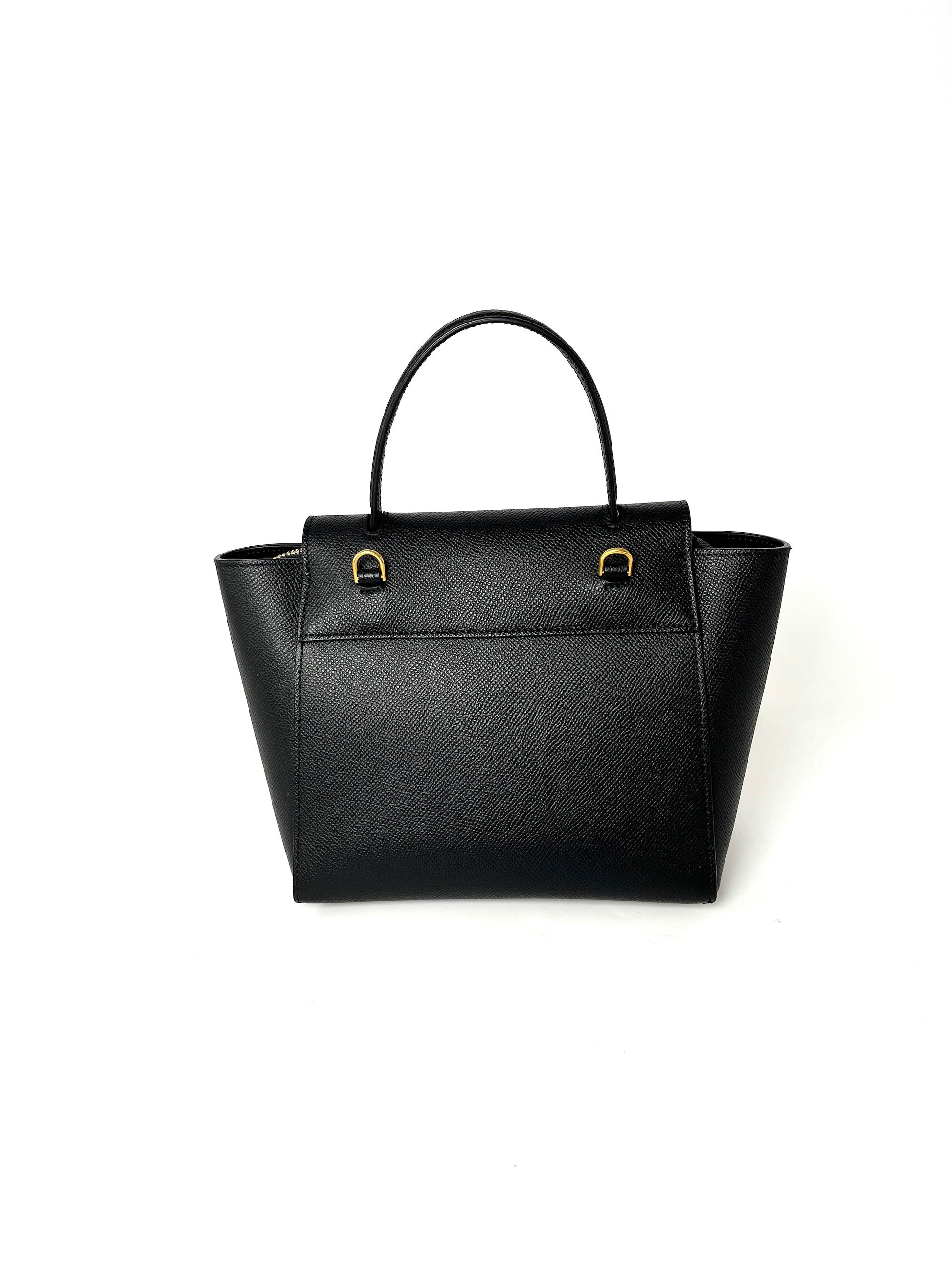 Celine Micro Belt Black Grained Calfskin Crossbody Bag