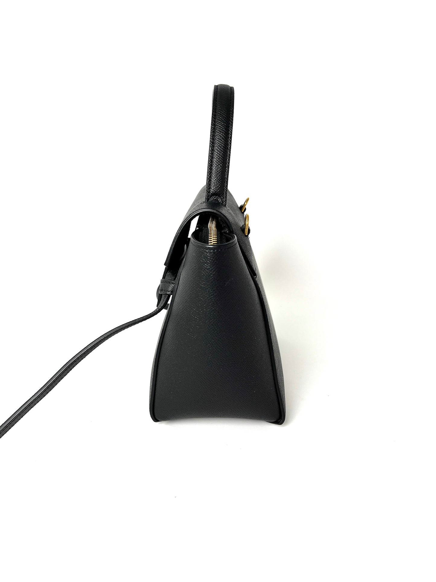 Celine Micro Belt Black Grained Calfskin Crossbody Bag