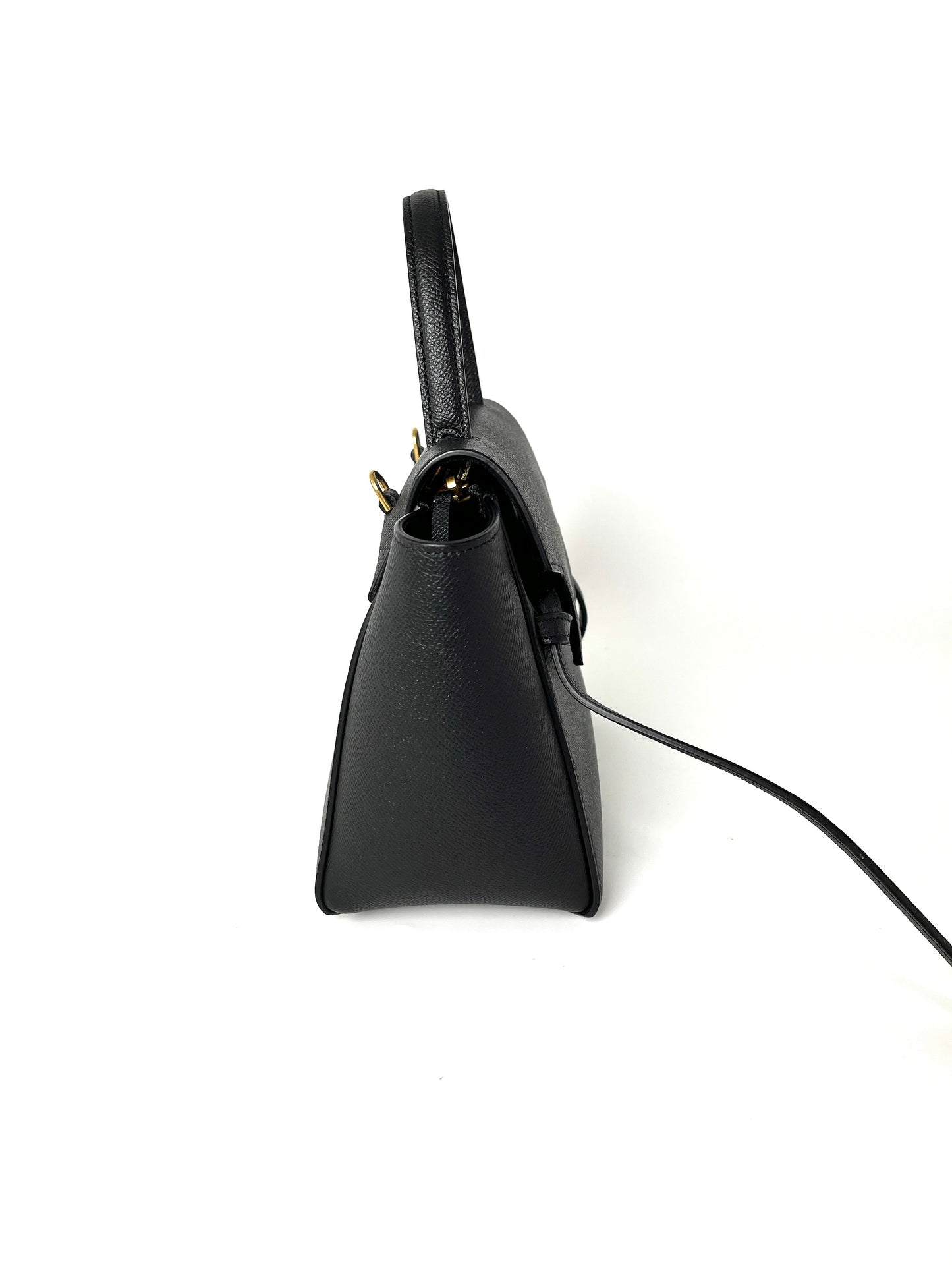 Celine Micro Belt Black Grained Calfskin Crossbody Bag