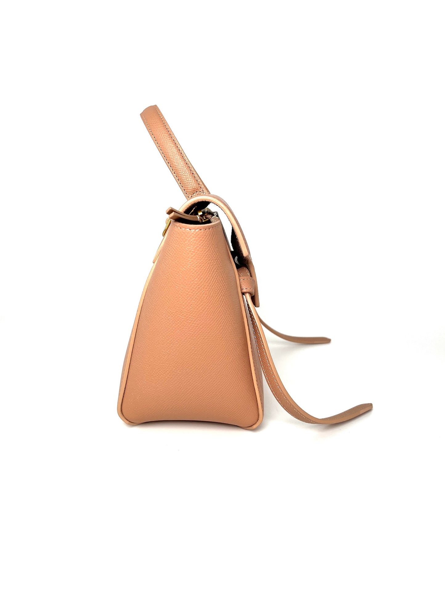 Celine Nano Belt Desert Rose Grained Calfskin Crossbody Bag