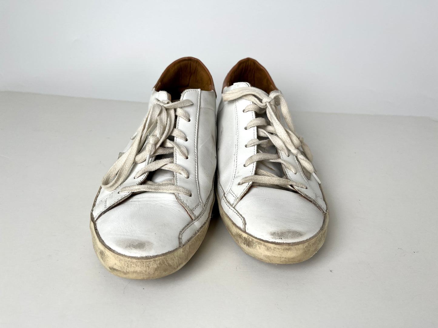 Golden Goose Superstar White Brown Leather Sneakers 41