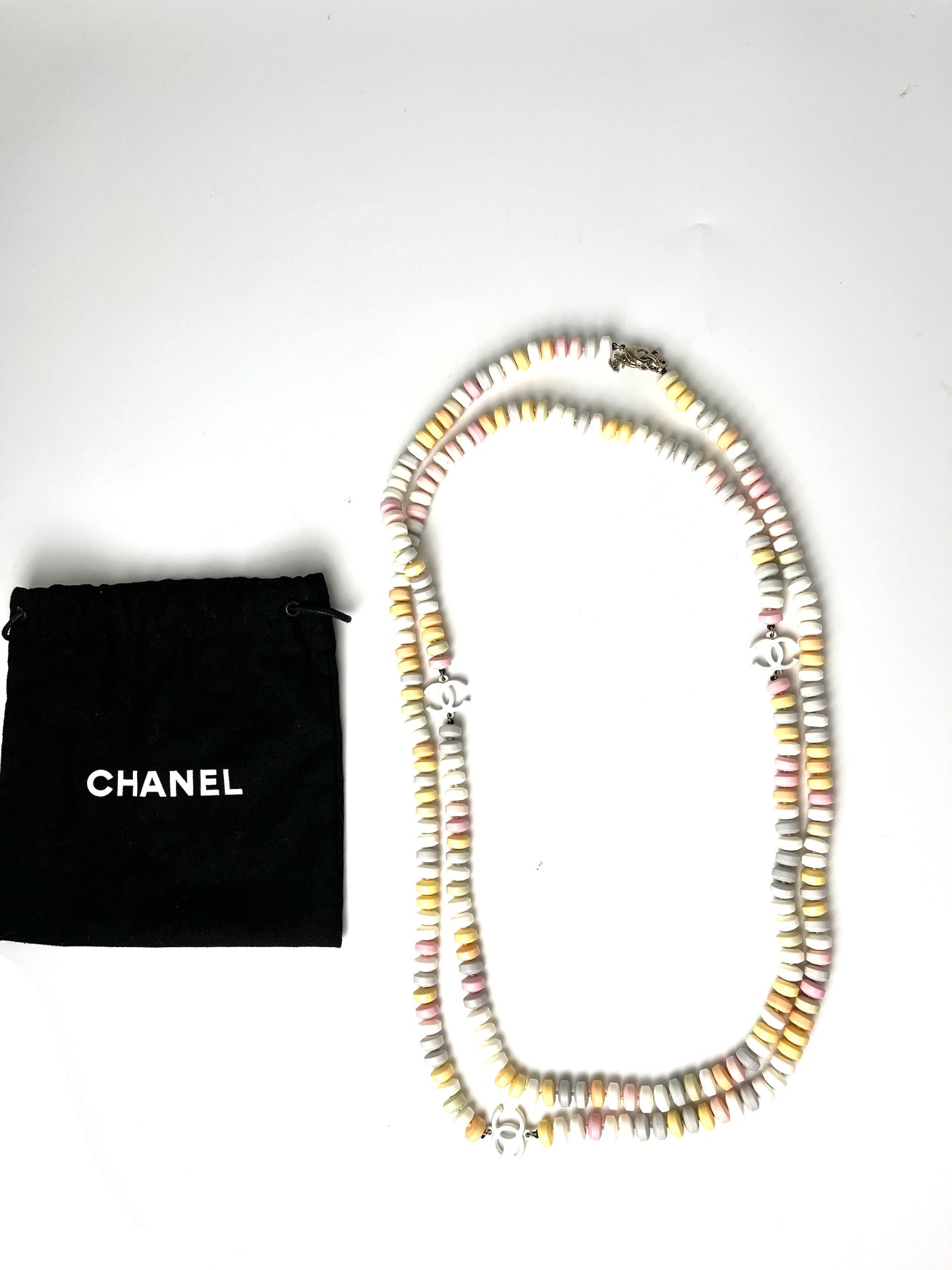 CHANEL 2014 Supermarket Candy Sweetie CC Station Long Necklace