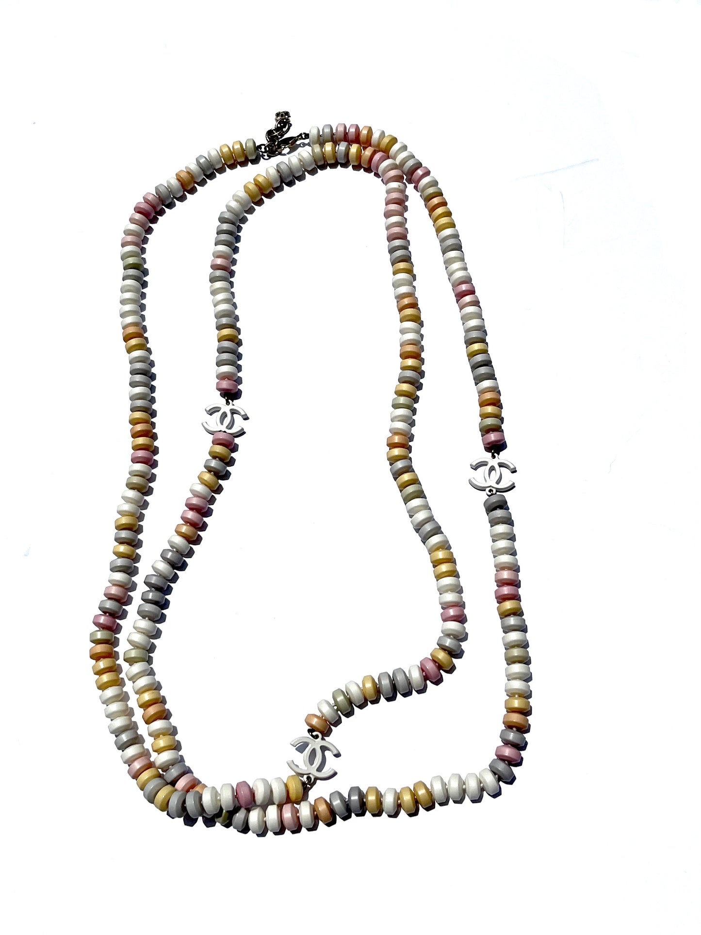 CHANEL 2014 Supermarket Candy Sweetie CC Station Long Necklace