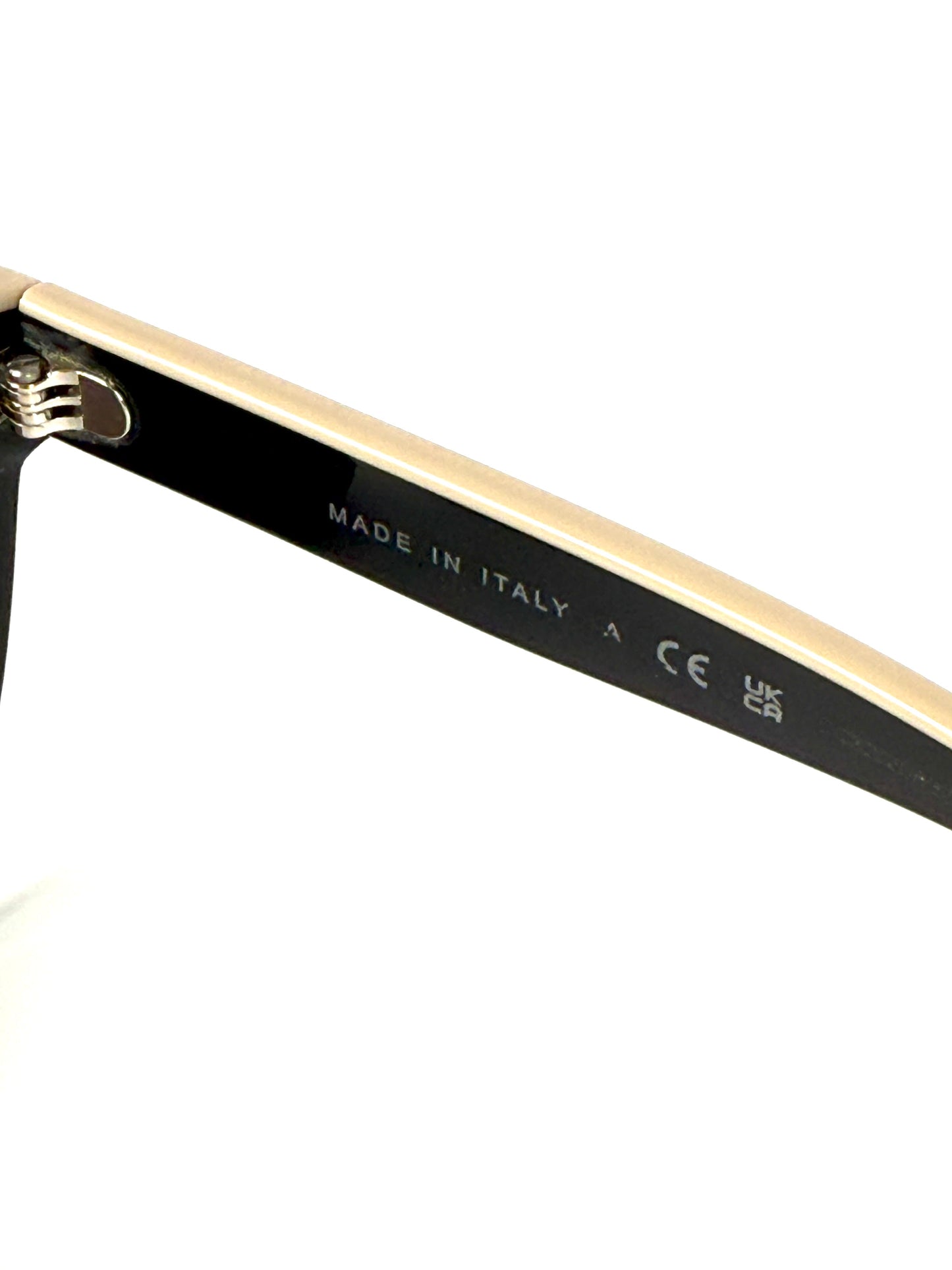 CHANEL 5414 Butterfly Acetate Black Beige Sunglasses