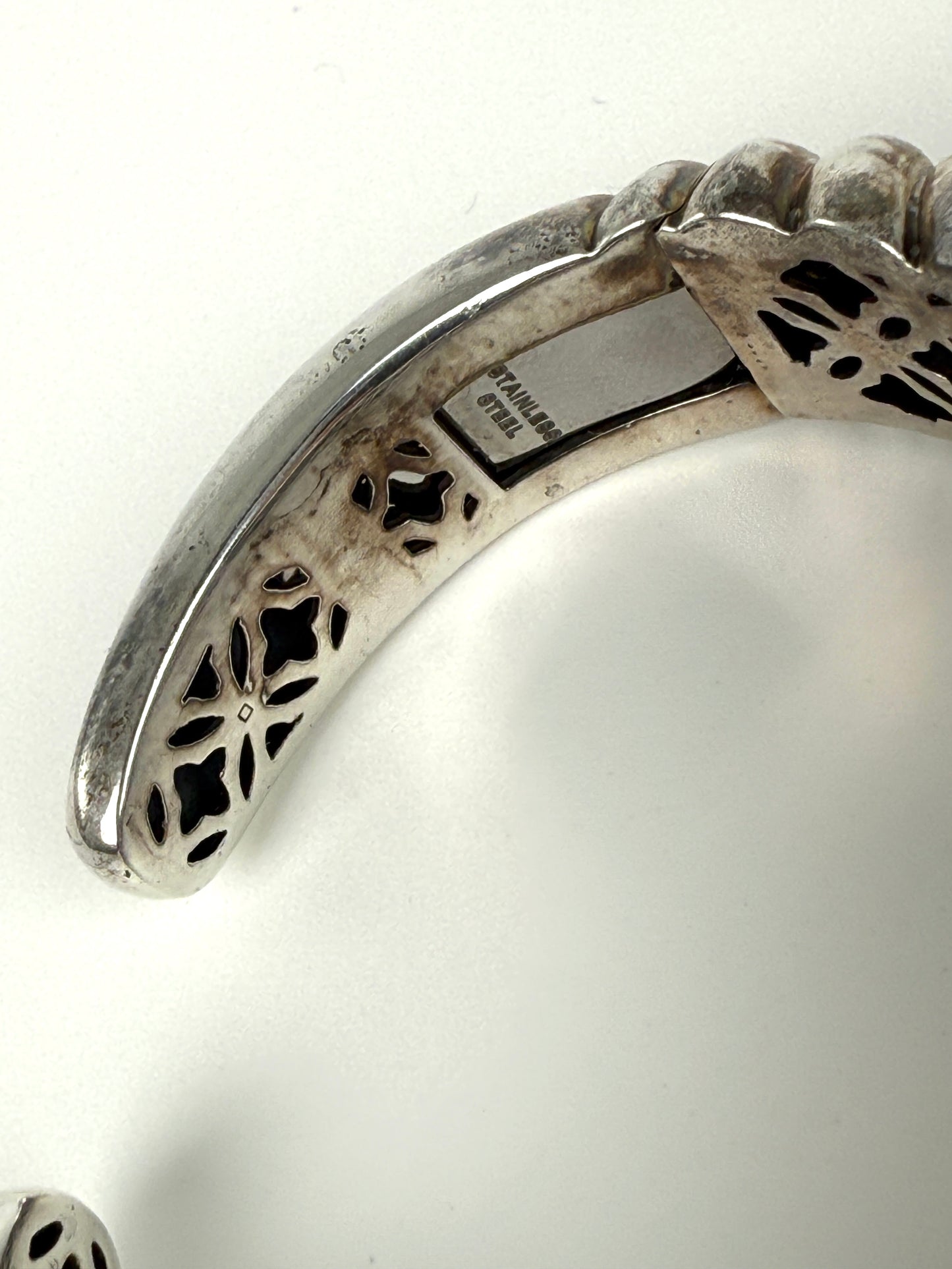 David Yurman Sculpted Cable Hinge Cuff Sterling Silver Bracelet S