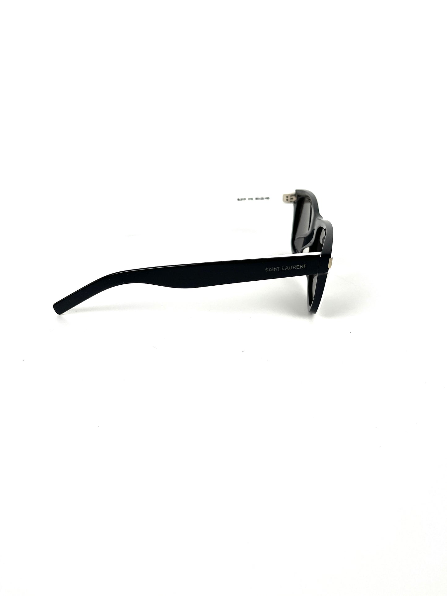 Saint Laurent SL 51 Square Wellington Shaped White Black Acetate Sunglasses