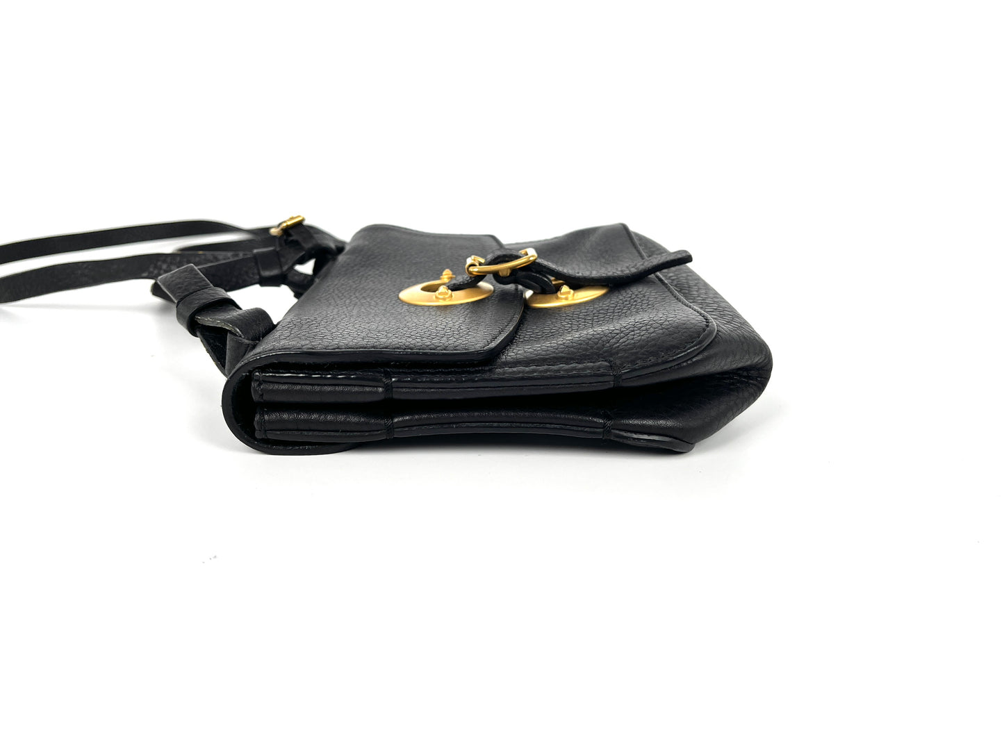 Vintage VALENTINO Eye on You Crossbody Black Leather Crossbody Bag