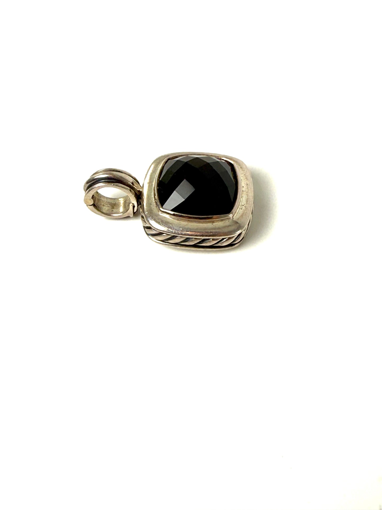 David Yurman Albion Onyx Sterling Silver Enhancer Pendant