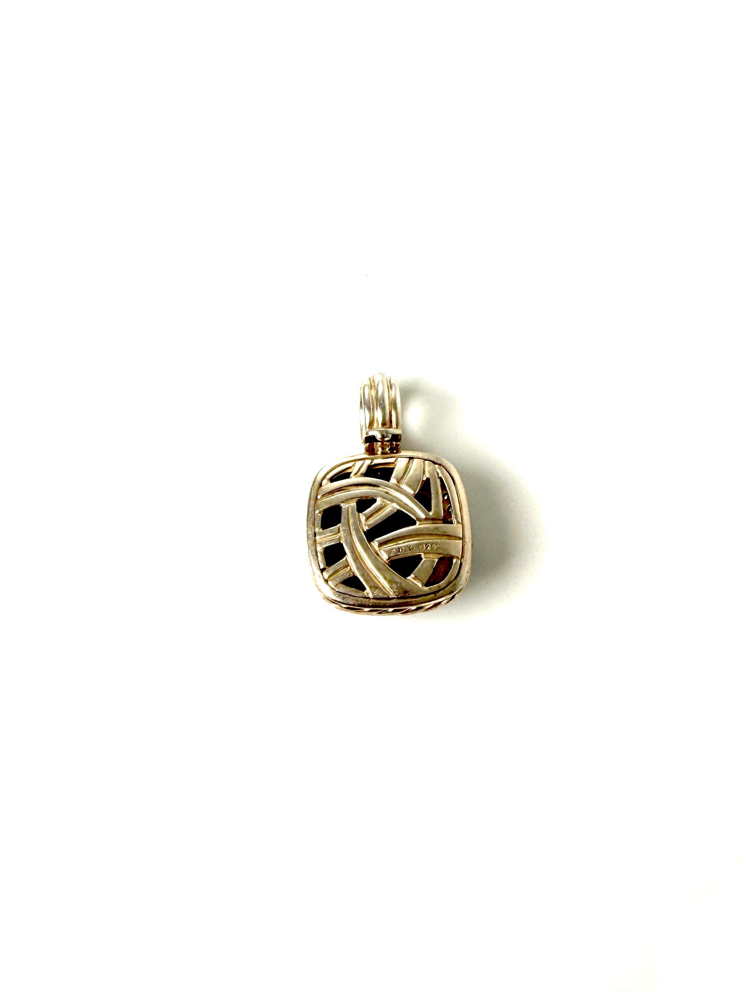 David Yurman Albion Hematite Diamond Sterling Silver Enhancer Pendant