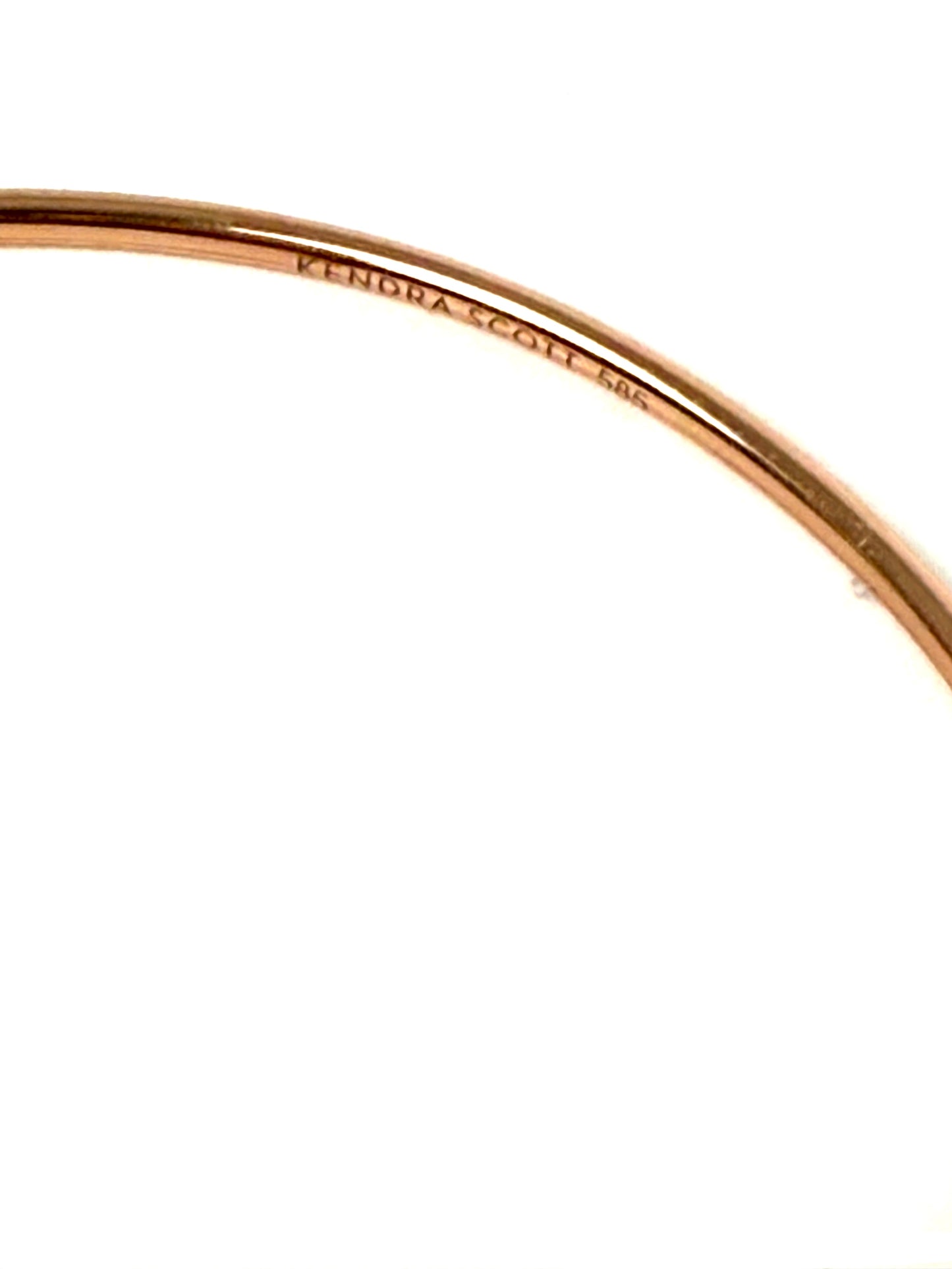 Kendra Scott Audrey 14k Rose Gold White Diamond Cuff Bracelet
