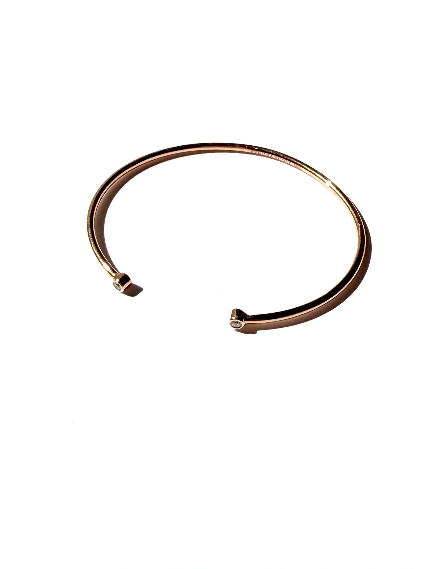 Kendra Scott Audrey 14k Rose Gold White Diamond Cuff Bracelet
