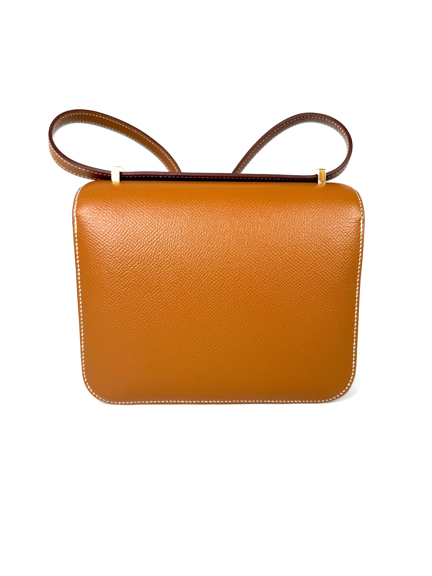 HERMES Constance 18 Epsom Gold on Gold Leather Crossbody Bag