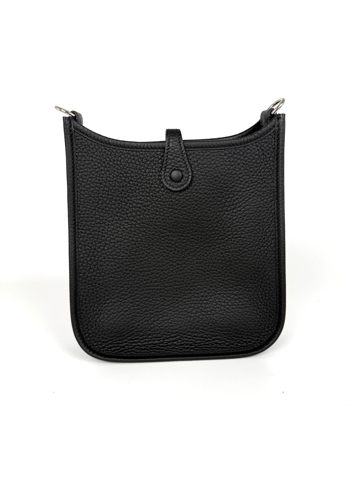 HERMES Mini Evelyne TPM 16 Black Leather Crossbody Bag