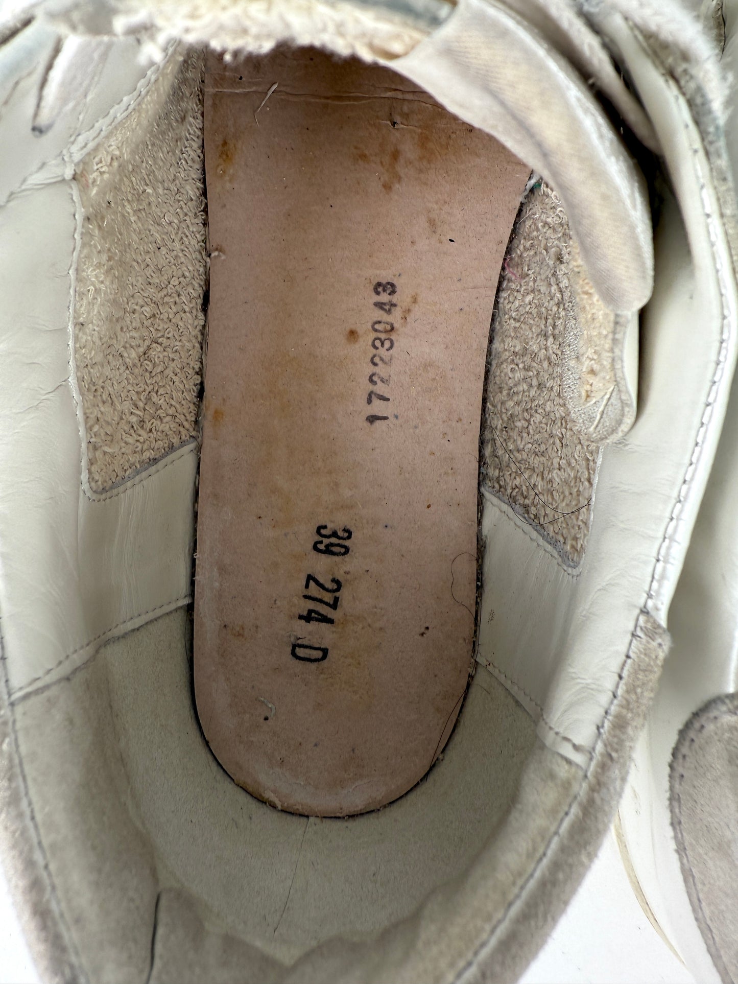 GOLDEN GOOSE White Pearly Glitter Star Superstar Low Top Leather Sneakers 39, 8.5 9