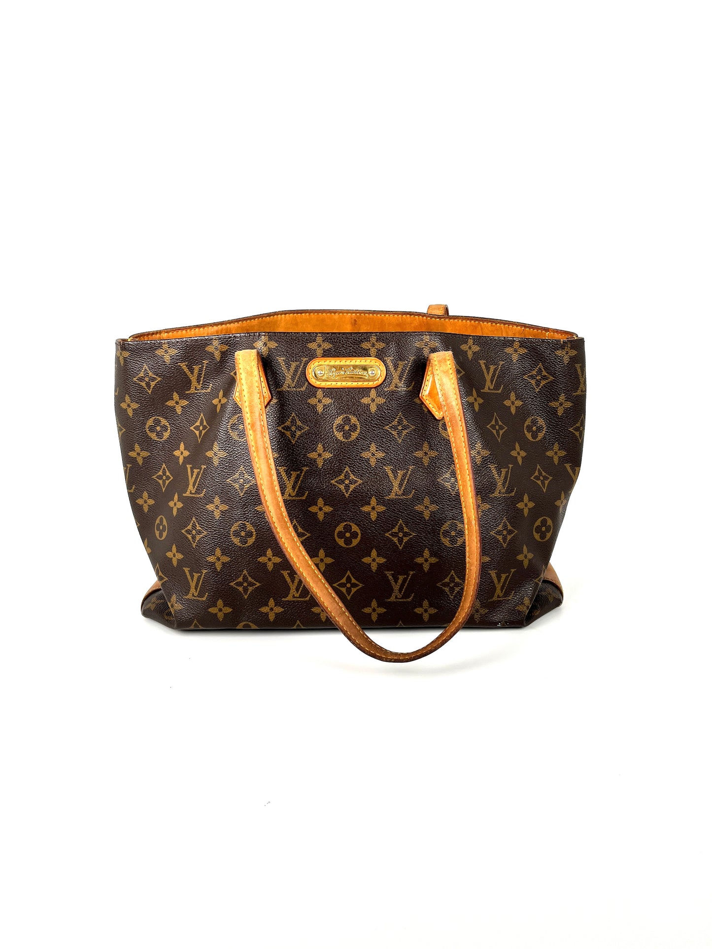 Louis Vuitton Wilshire MM Monogram Brown Tote Bag