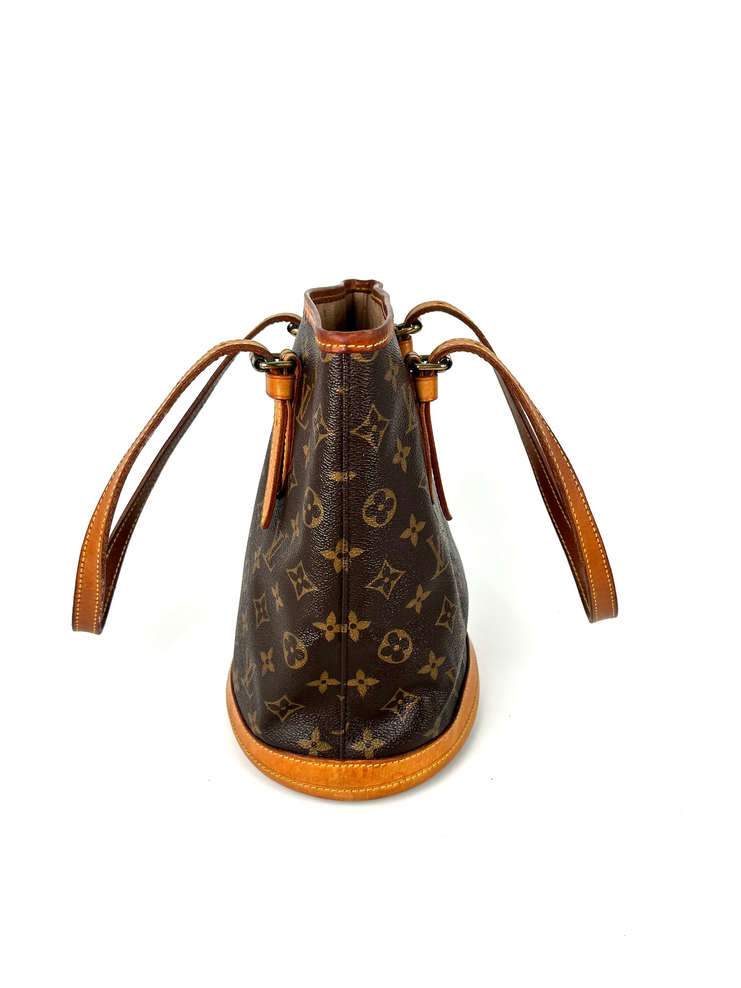 Vintage Louis Vuitton Petit Bucket Monogram Brown Tote Bag