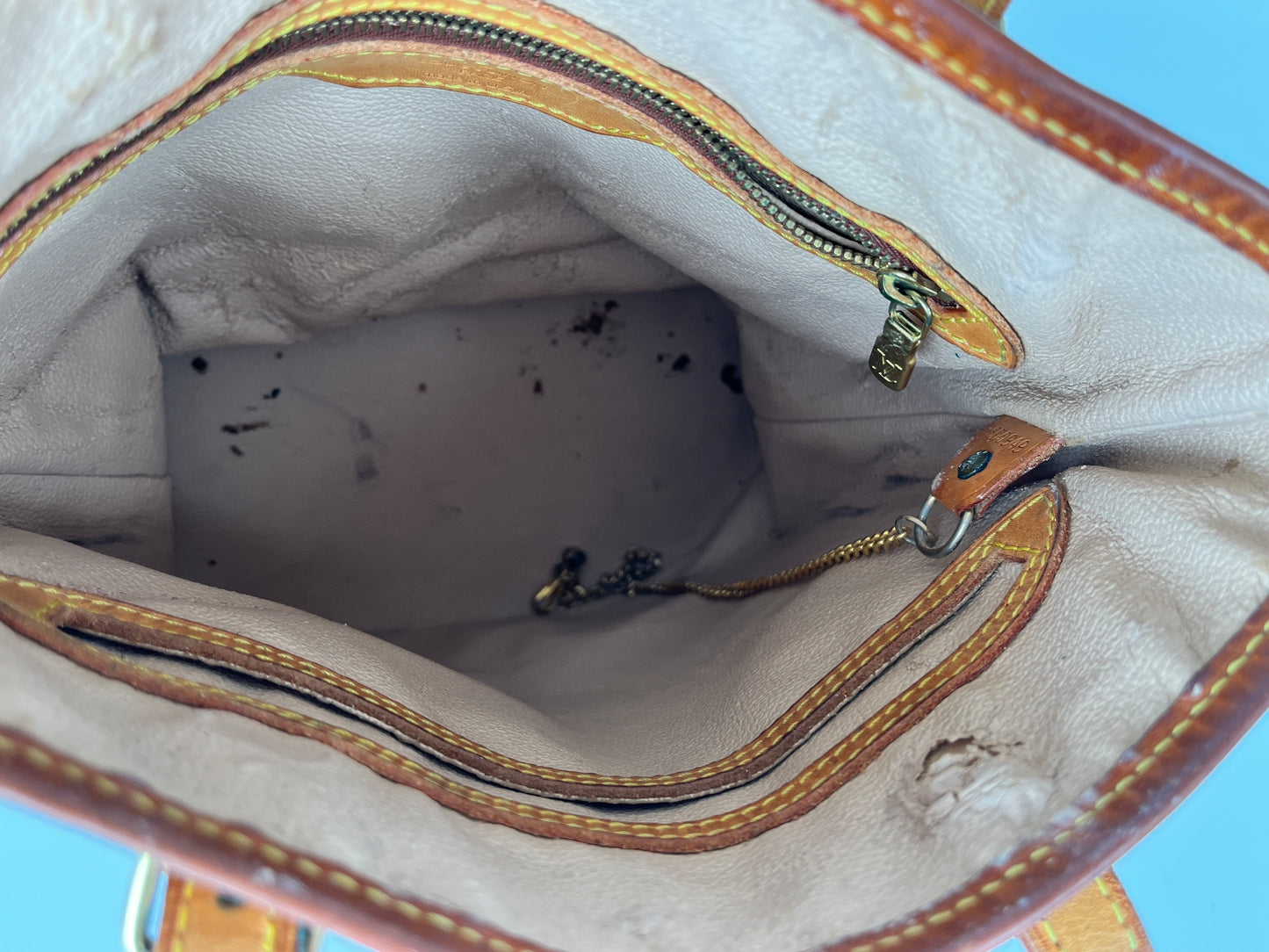 Vintage Louis Vuitton Petit Bucket Monogram Brown Tote Bag