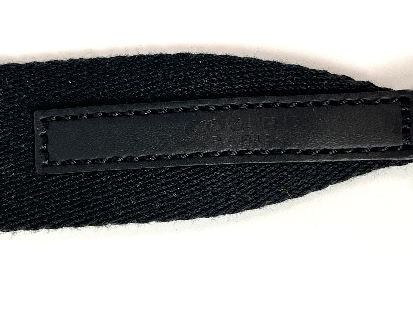 GOYARD Black Canvas Calfskin Adjustable Crossbody Strap