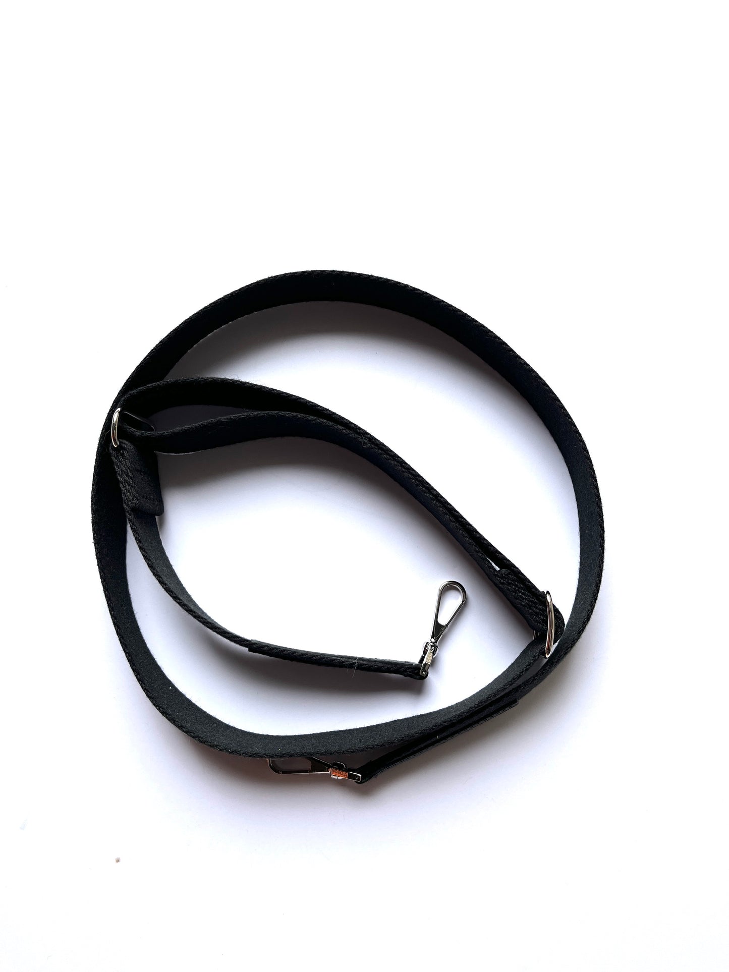 GOYARD Black Canvas Calfskin Adjustable Crossbody Strap