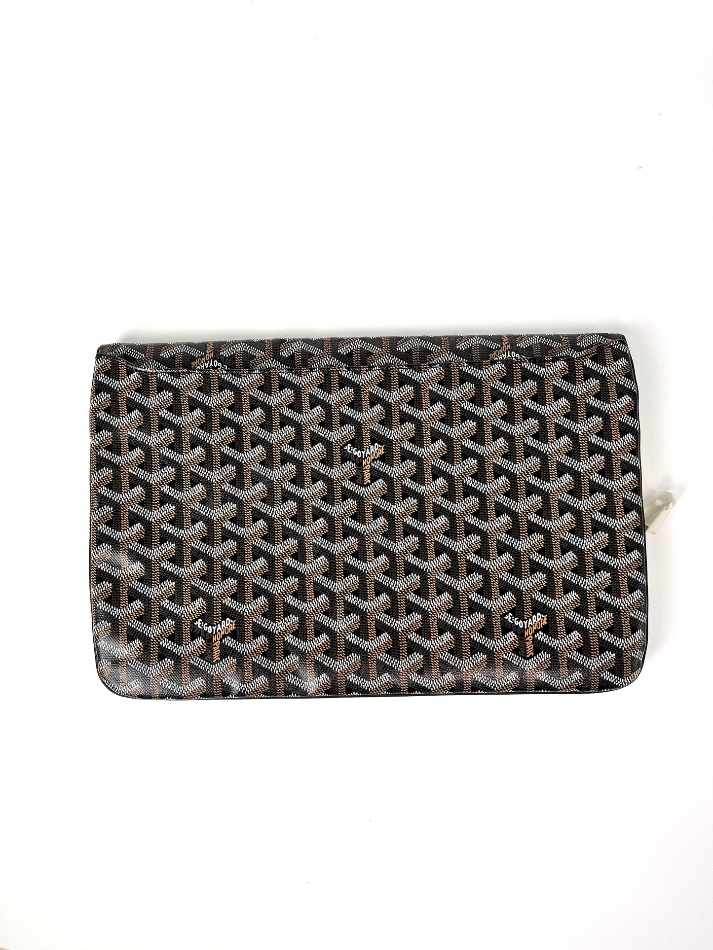 GOYARD Goyardine Pochette Sainte Marie GM Black Clutch Bag