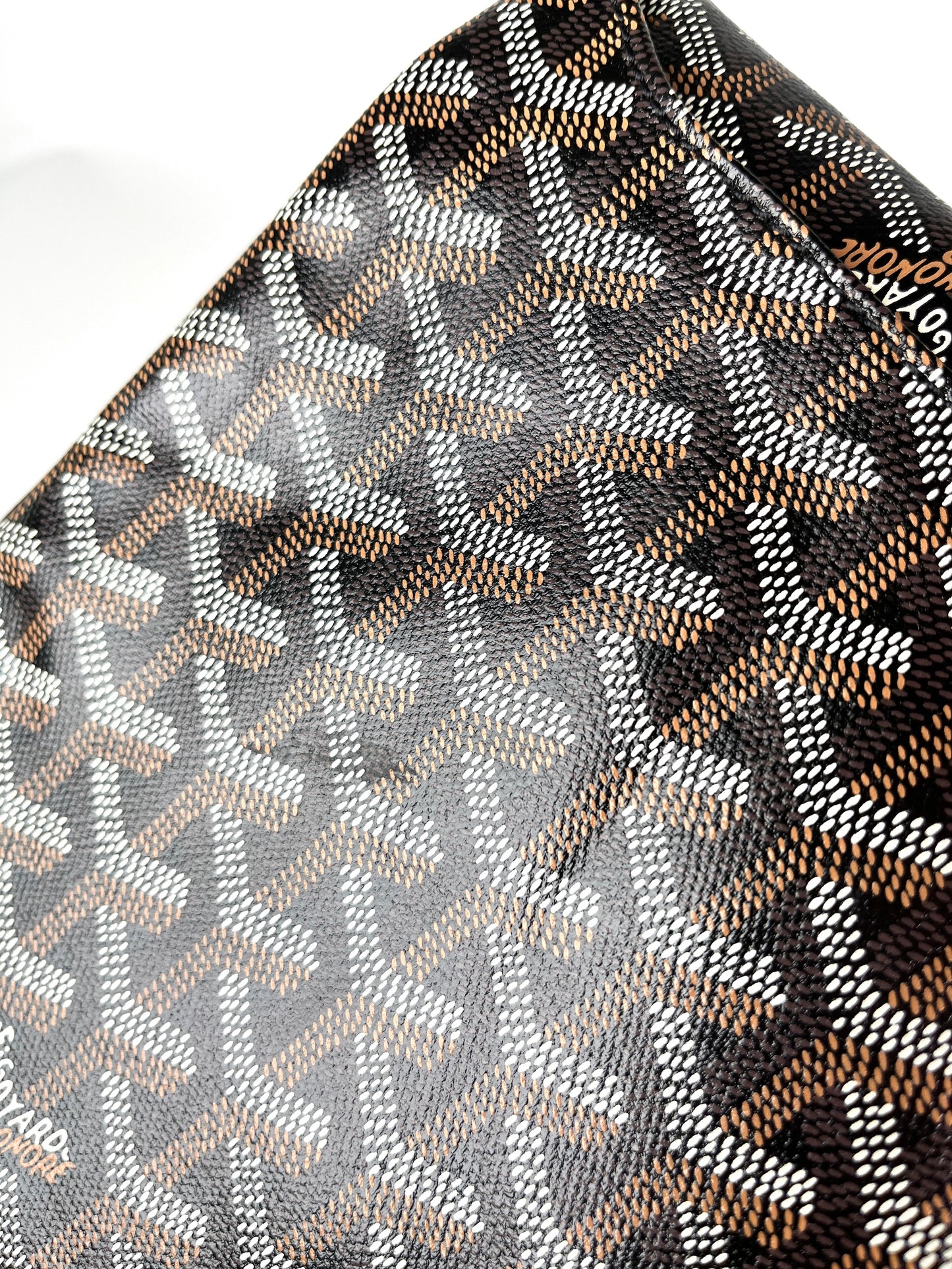 GOYARD Goyardine Pochette Sainte Marie GM Black Clutch Bag