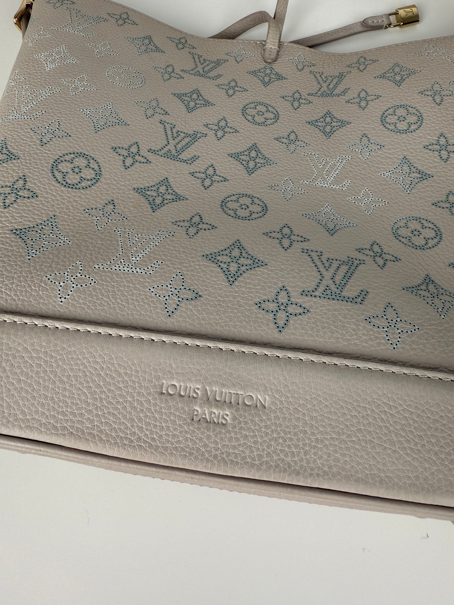 Louis Vuitton Flore NM Mahina FM Brume Shoulder Bucket Bag