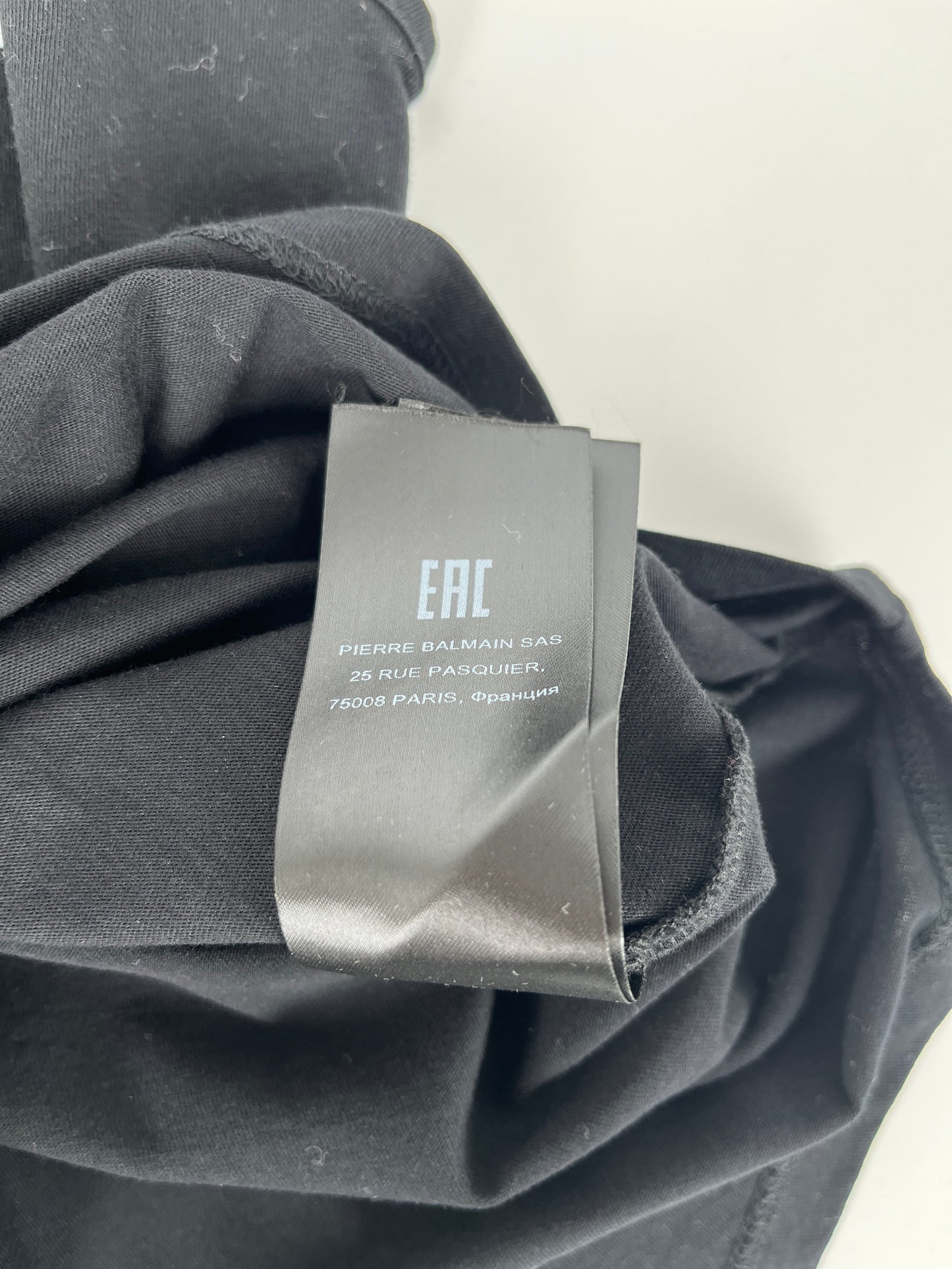 BALMAIN Paris Black Logo Print Gold Button Tank Top S