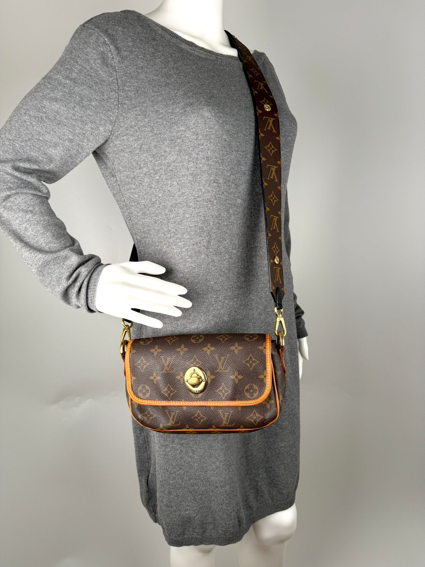 Louis Vuitton Tikal PM Monogram Bag with Extra Bandouliere Strap