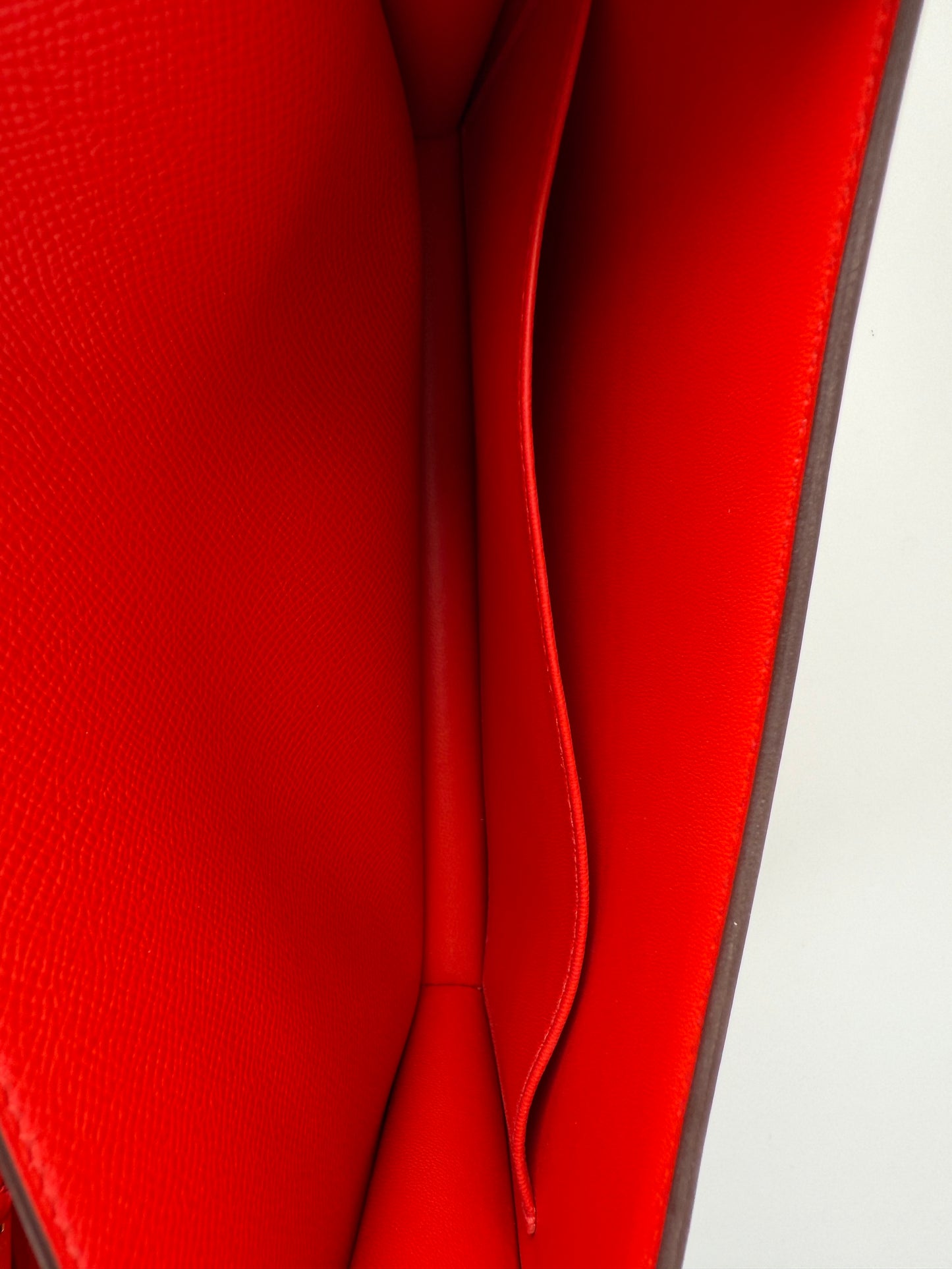 HERMES Constance III 24 Rouge de Coeur Epsom Shoulder Bag