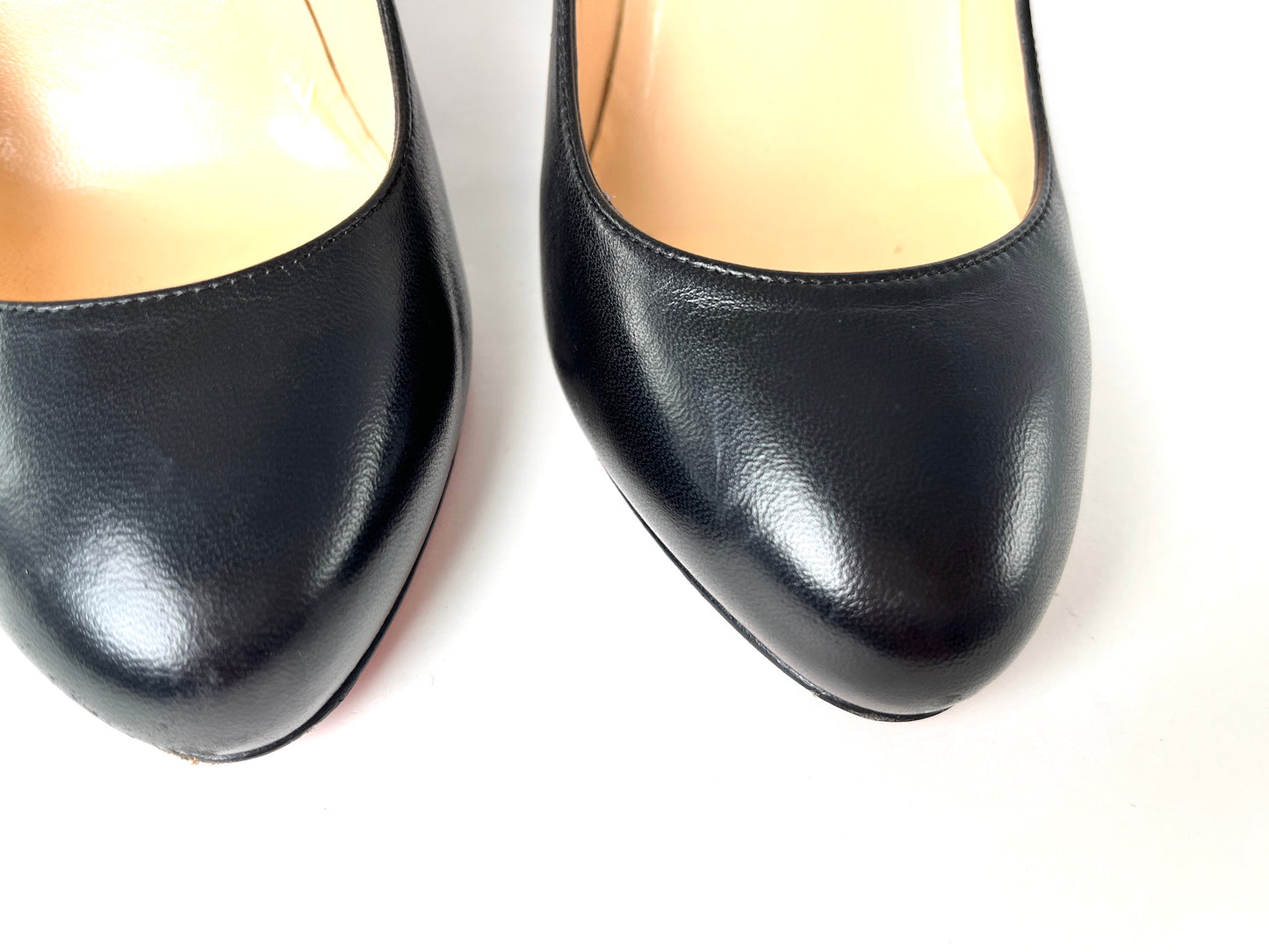 Christian Louboutin Very Gemma 100 Bow Black Pumps Heels 36.5