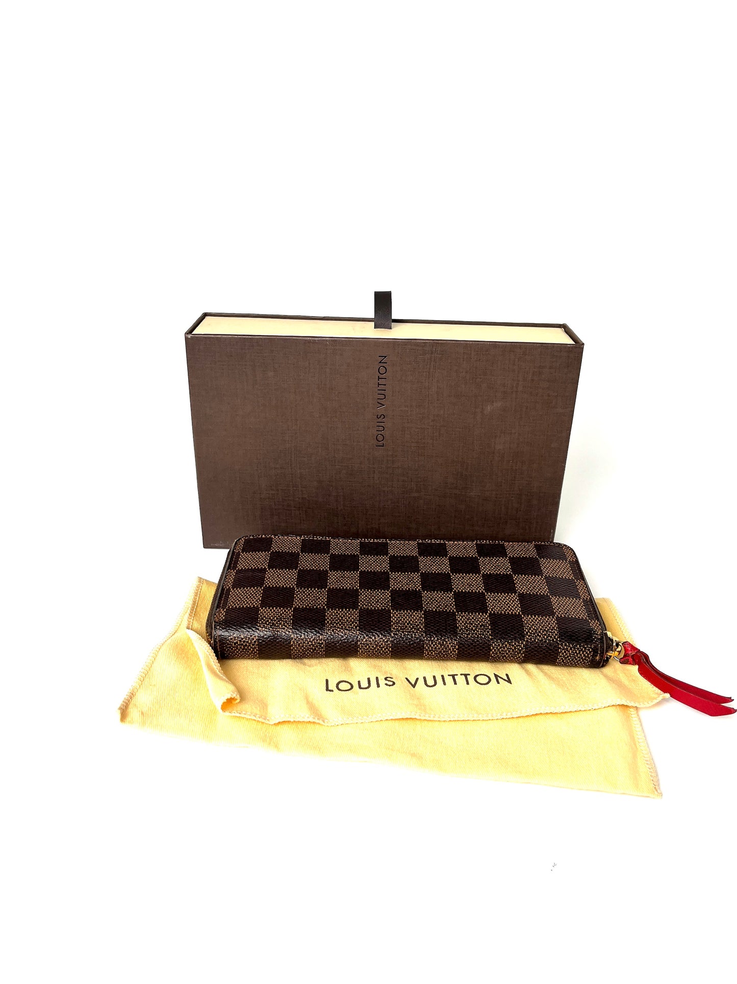 Louis Vuitton Damier Ebene Clemence Zip Wallet