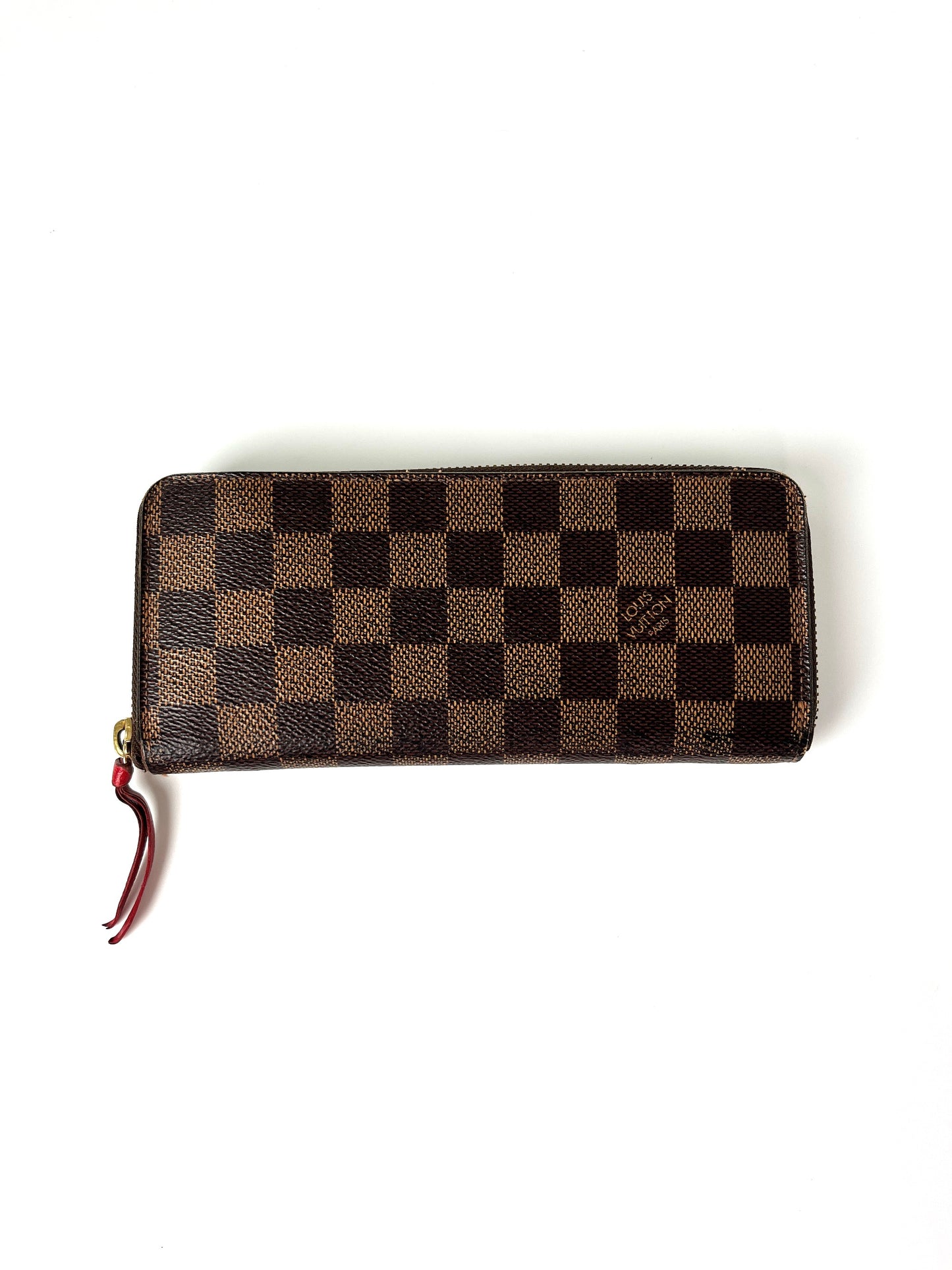 Louis Vuitton Damier Ebene Clemence Zip Wallet
