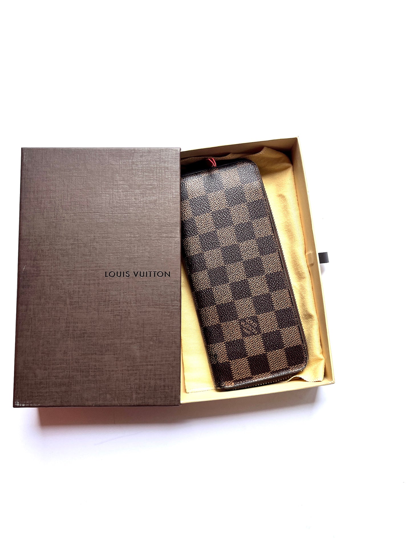Louis Vuitton Damier Ebene Clemence Zip Wallet