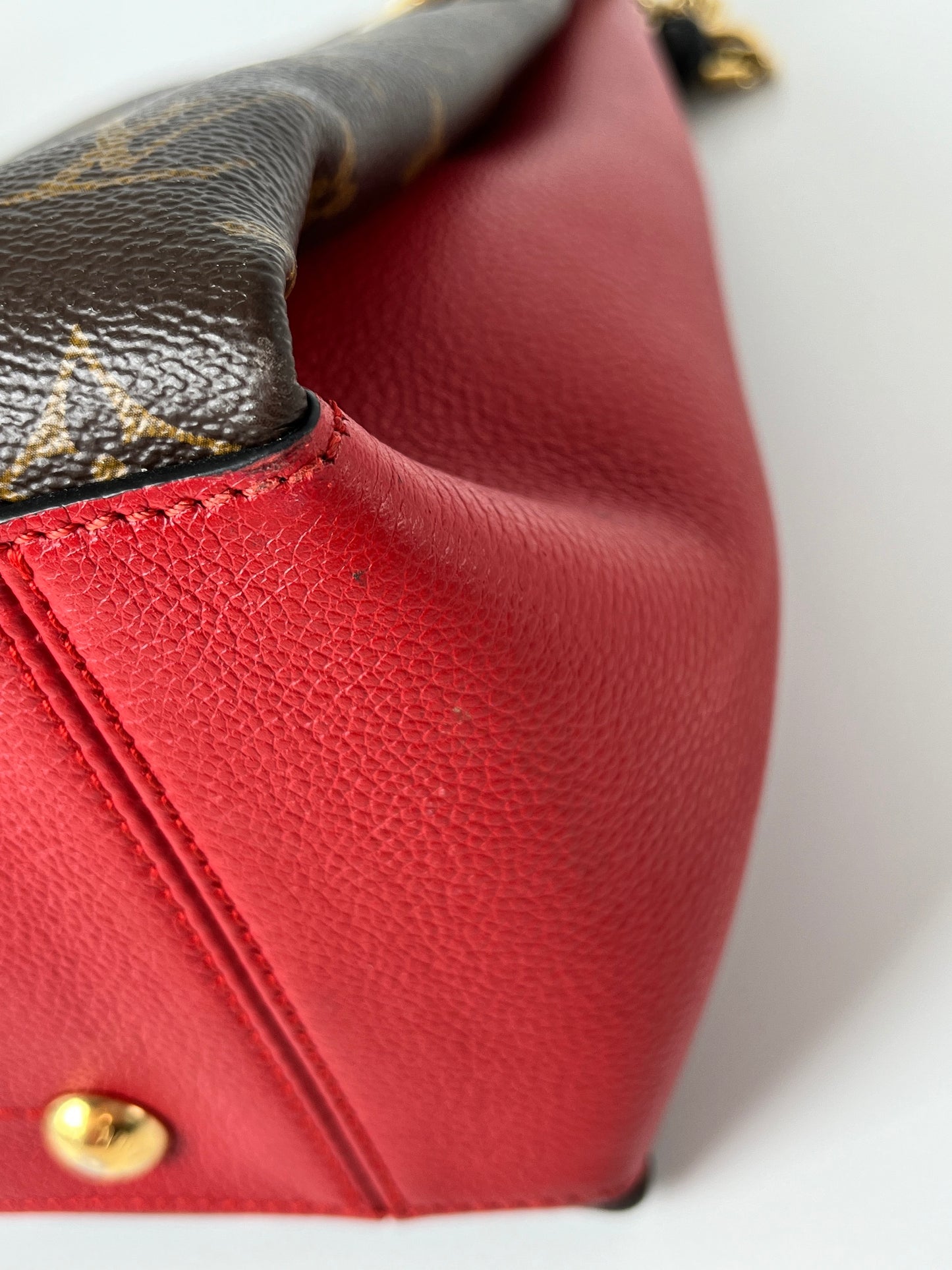 Louis Vuitton Surene MM Monogram Cerise Red Tote Bag