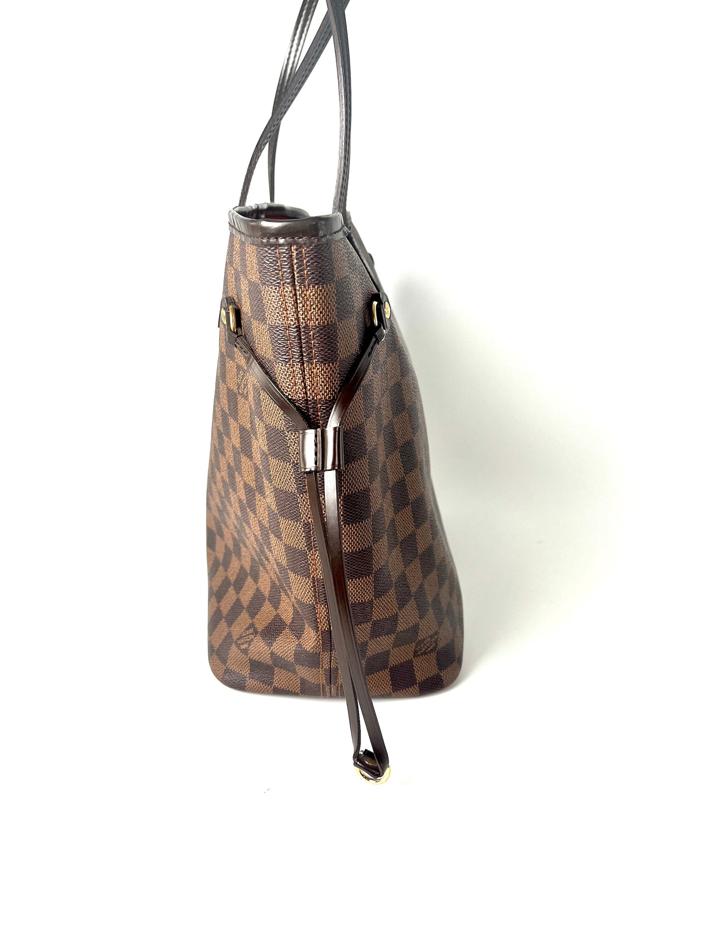 Louis Vuitton Damier Ebene Neverfull MM Brown Tote
