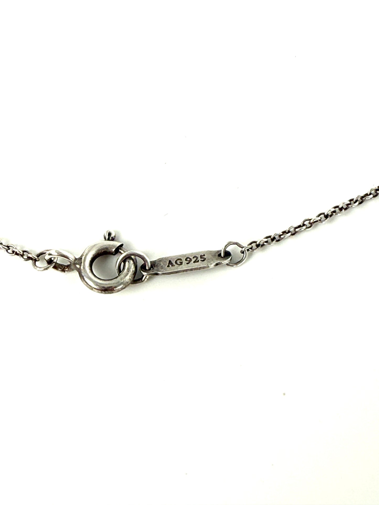 Tiffany & Co Triple Interlocking 1837 Circles Sterling Silver Pendant Necklace