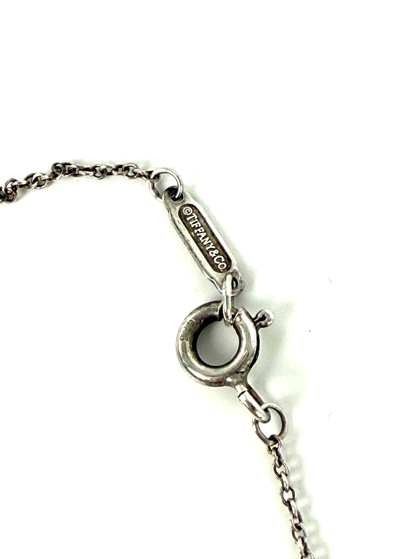 Tiffany & Co Triple Interlocking 1837 Circles Sterling Silver Pendant Necklace