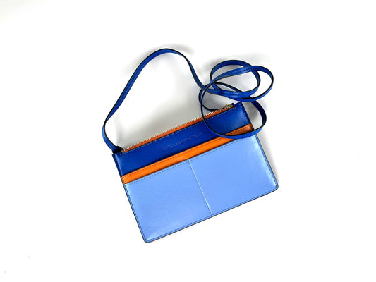 Stella McCartney Blue Orange Wallet with Strap