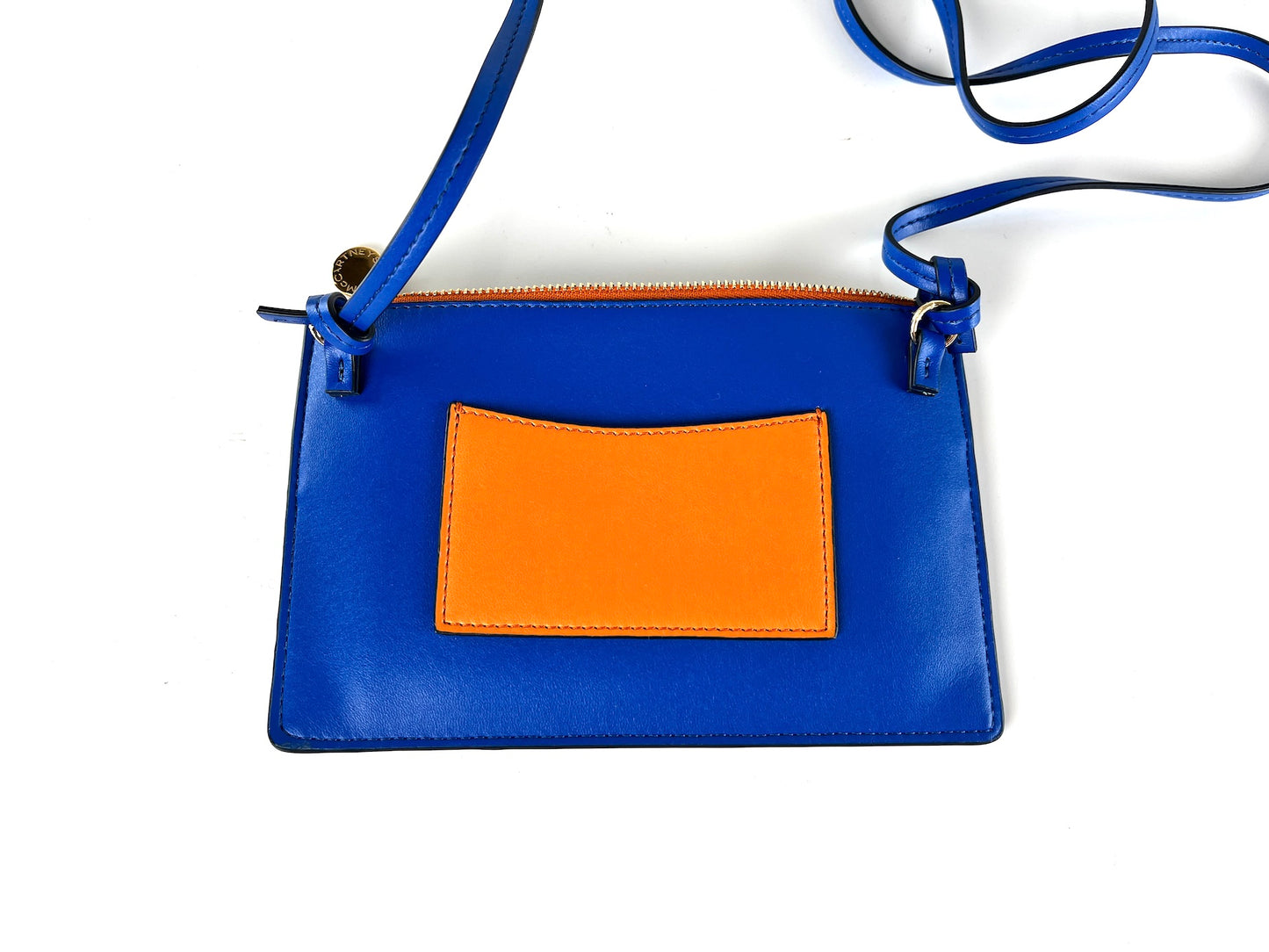 Stella McCartney Blue Orange Wallet with Strap