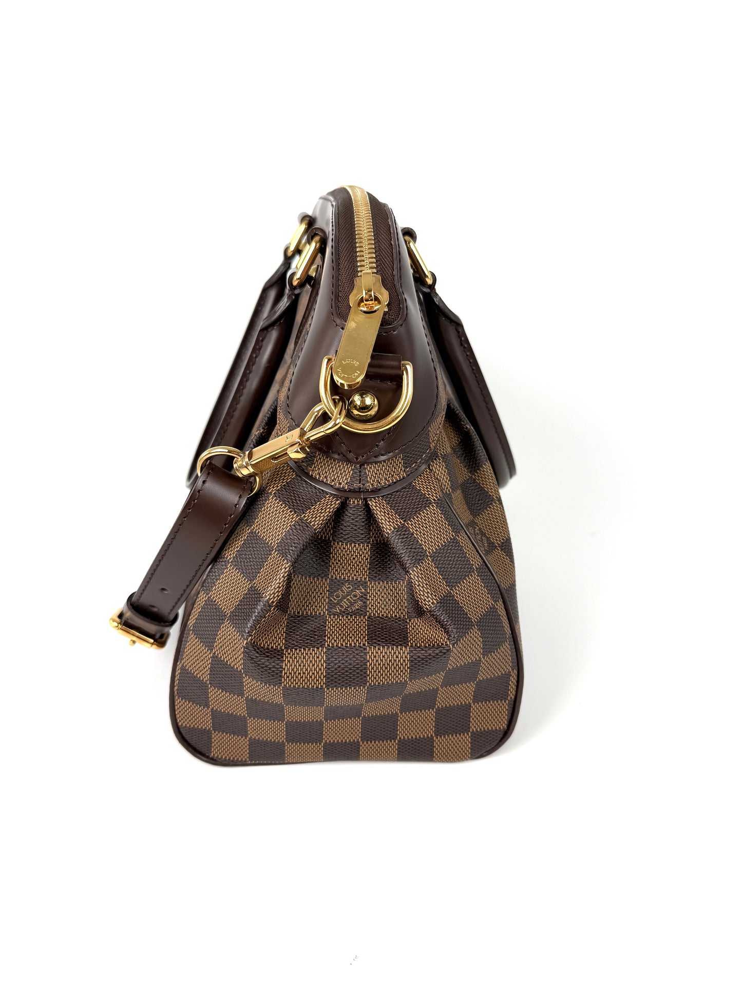 LOUIS VUITTON Trevi Damier Ebene PM Brown Shoulder Bag