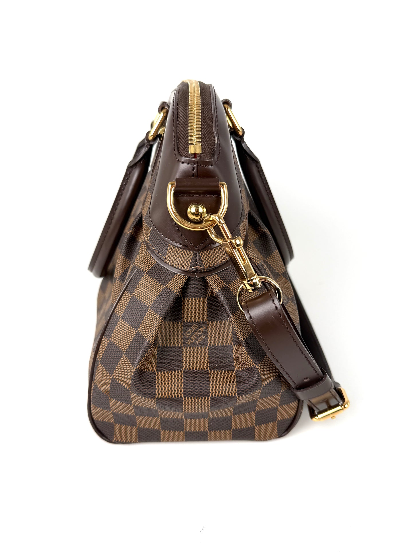 LOUIS VUITTON Trevi Damier Ebene PM Brown Shoulder Bag